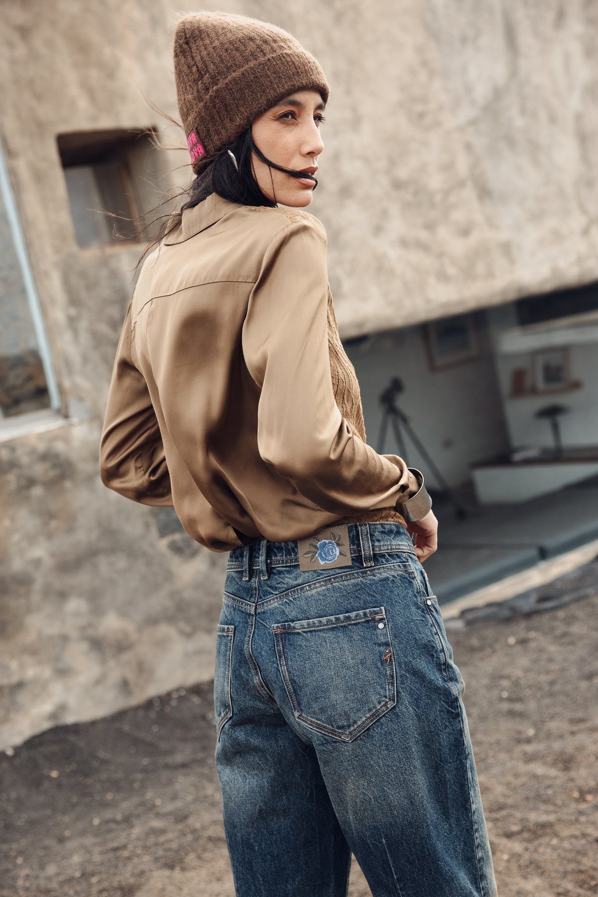 

Beanie mit Umschlag Damen Heddison Comfy brown | Freeman T. Porter