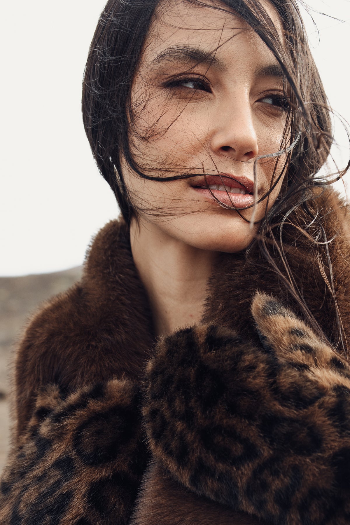 

Mouffles en fourrure Femme Gladia Leopard Fur original | Freeman T. Porter