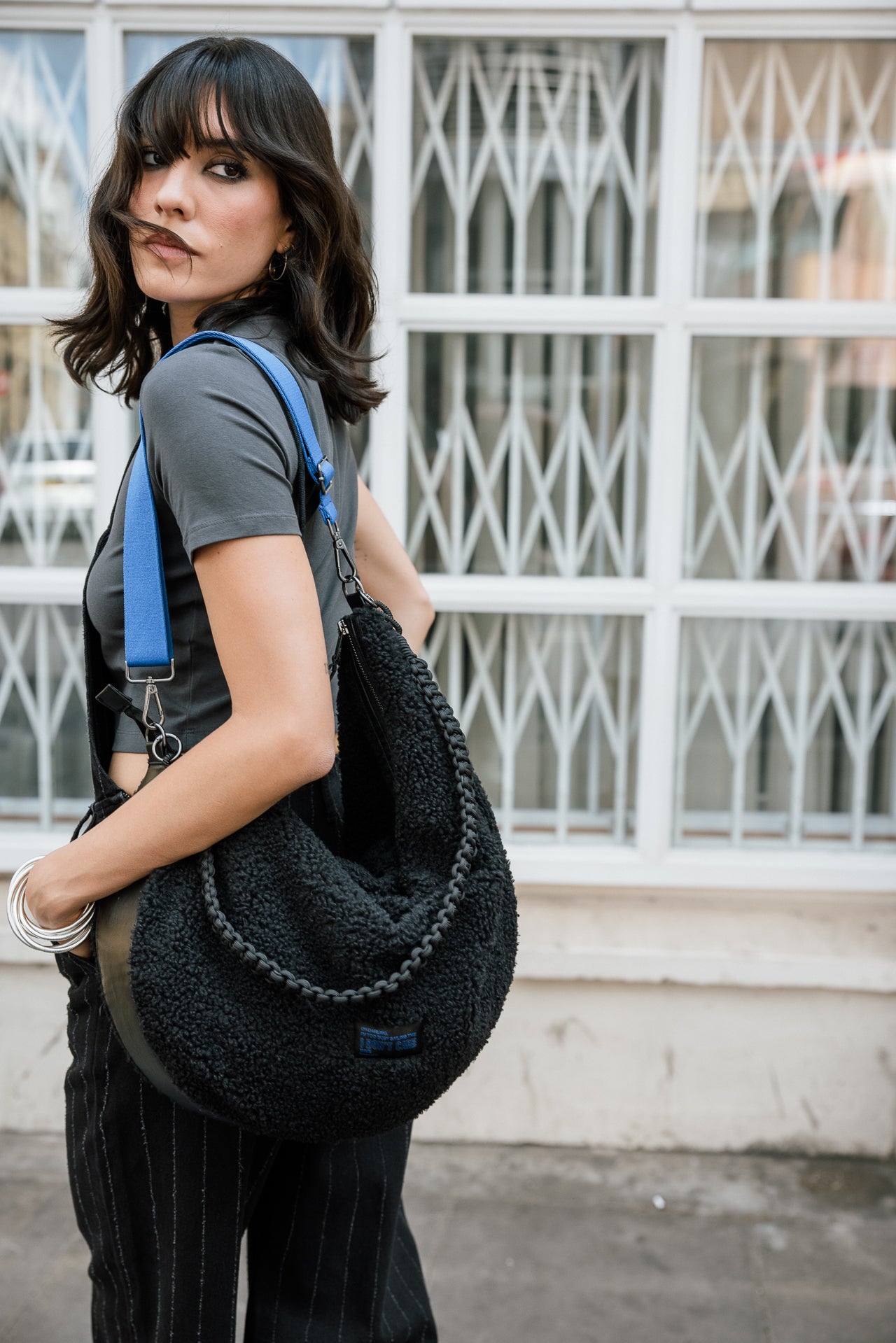 

Kunstfell-Tasche Damen Kawa Sherpa black | Freeman T. Porter