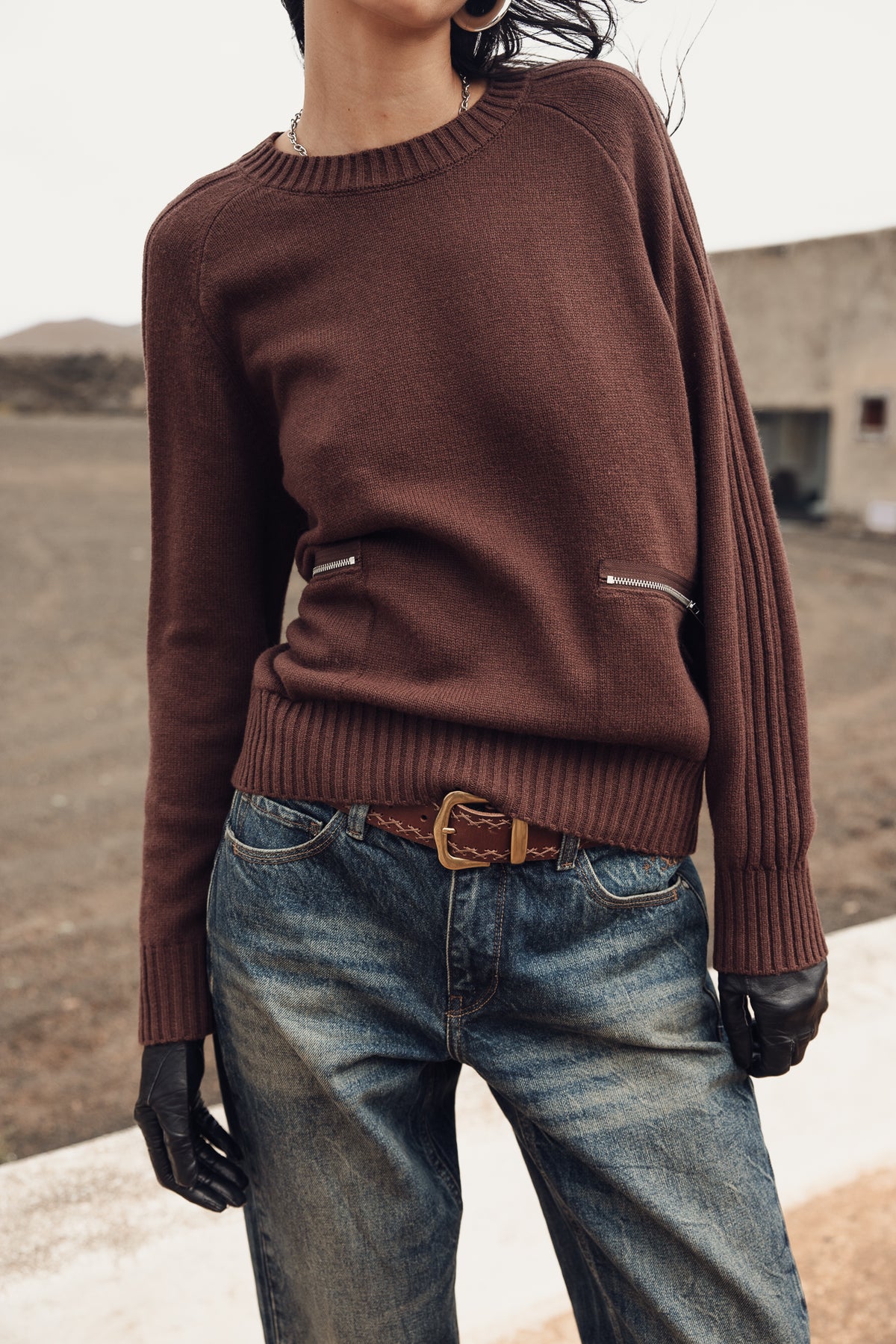 

Ledergürtel Damen Karolis dark brown | Freeman T. Porter