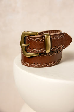 

Ceinture en cuir Femme Karolis dark brown | Freeman T. Porter