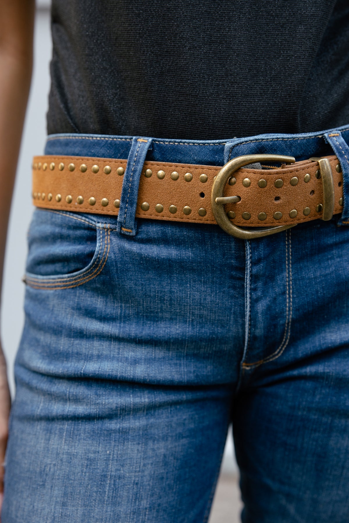 

Leren riem Dames Keoma Suede camel | Freeman T. Porter