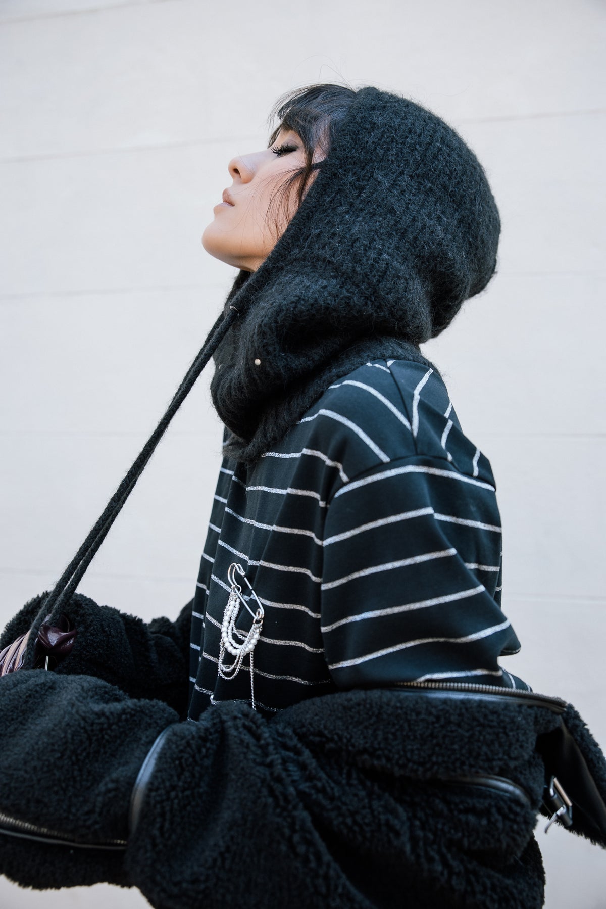 

Cagoule avec cordon de serrage Femme Celene black | Freeman T. Porter