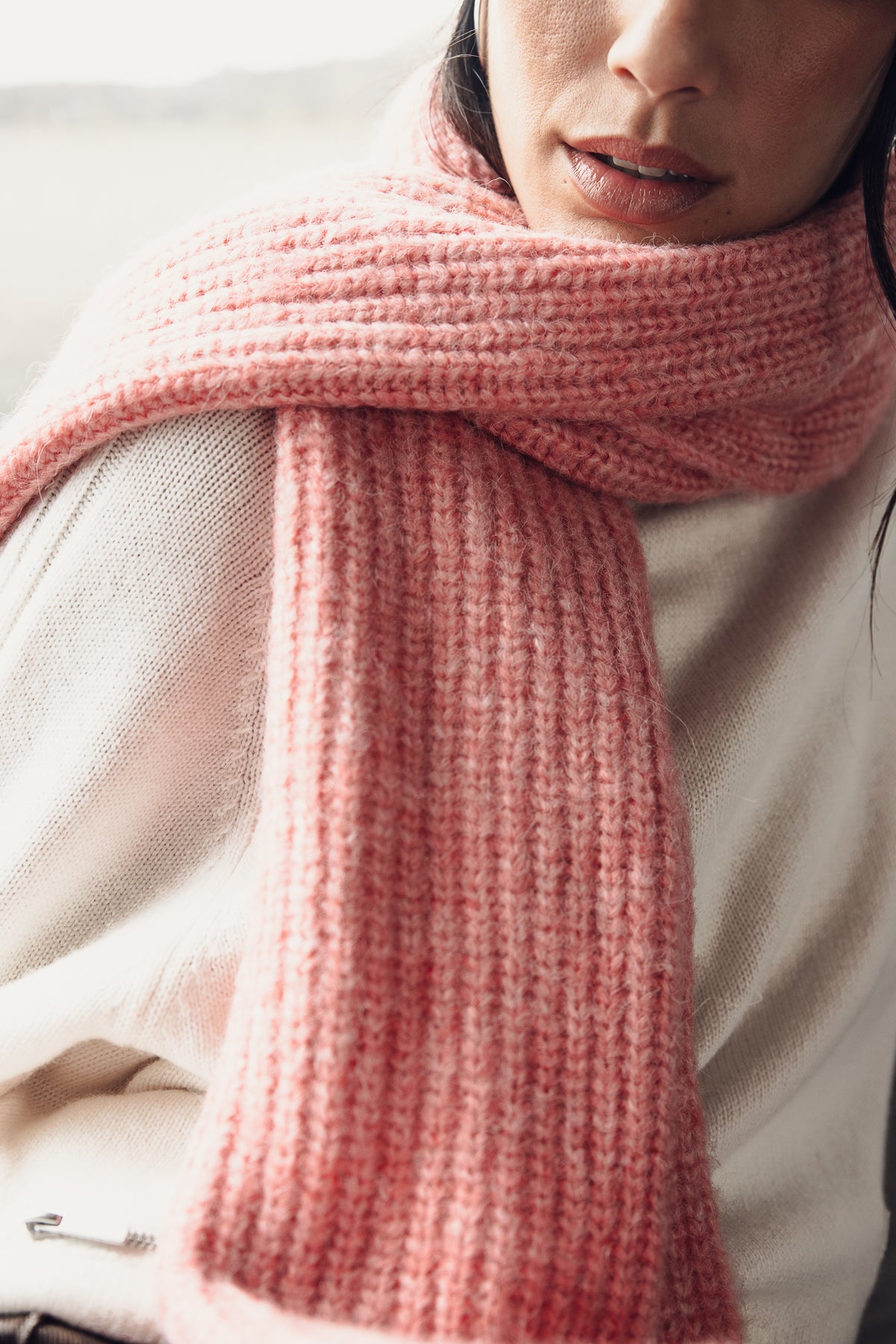 

Écharpe longue Femme Elina Comfy pink | Freeman T. Porter