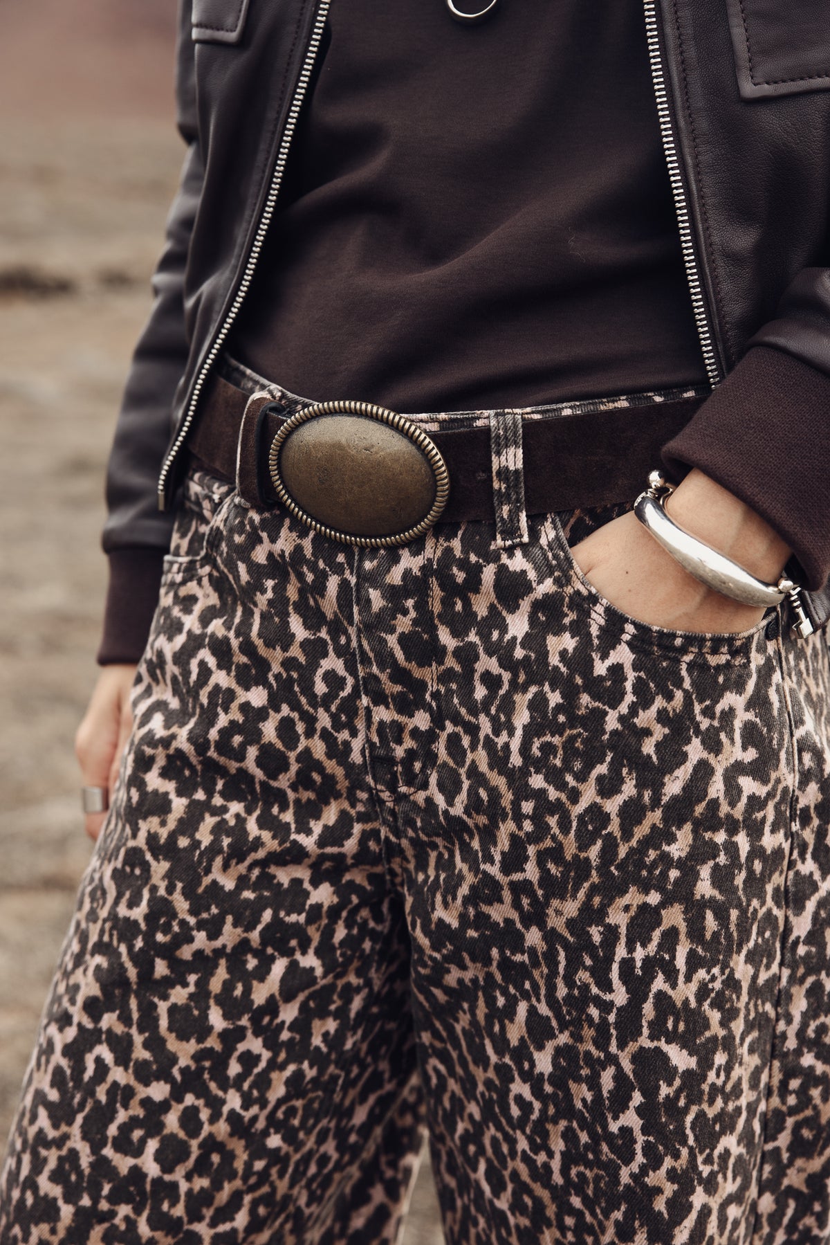 

Ceinture en cuir Femme Kallas chocolate | Freeman T. Porter