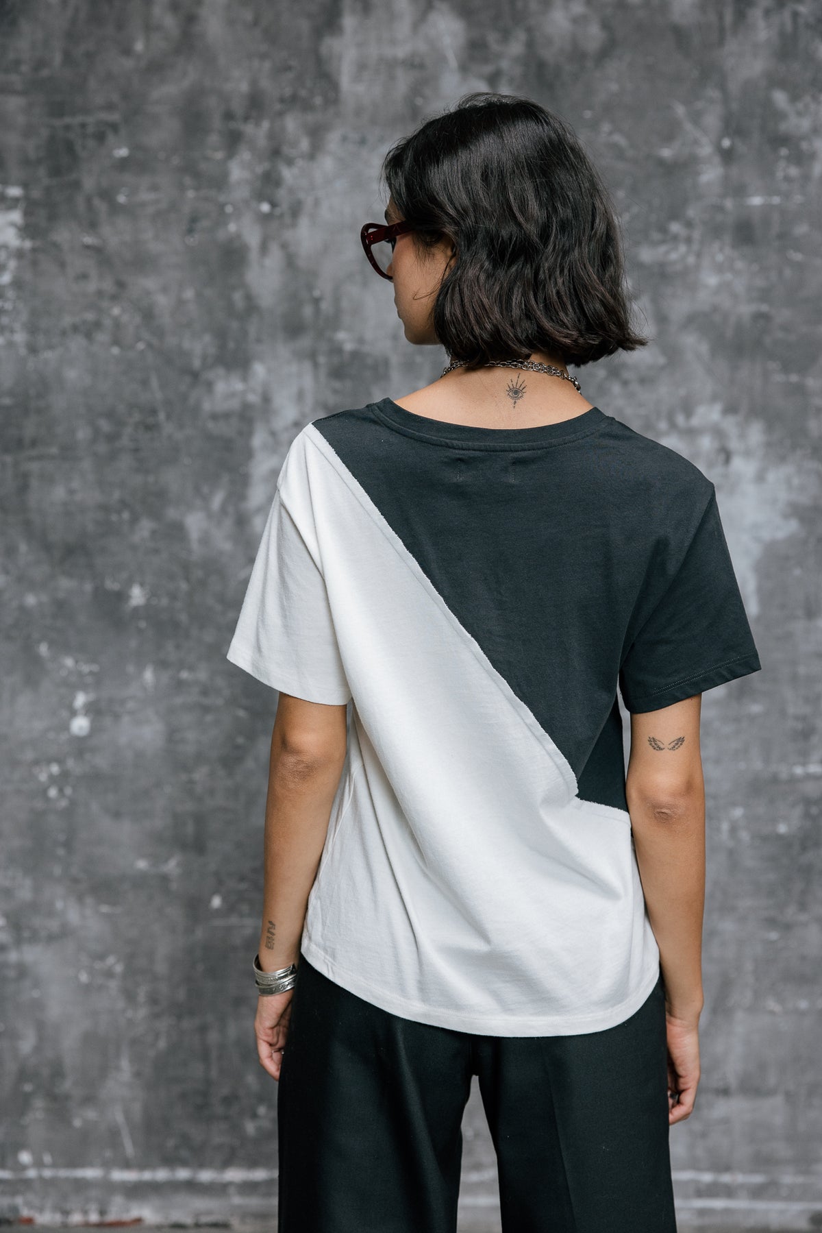 

T-shirt bicolor imprimé Femme Suria Mix Bird original | Freeman T. Porter