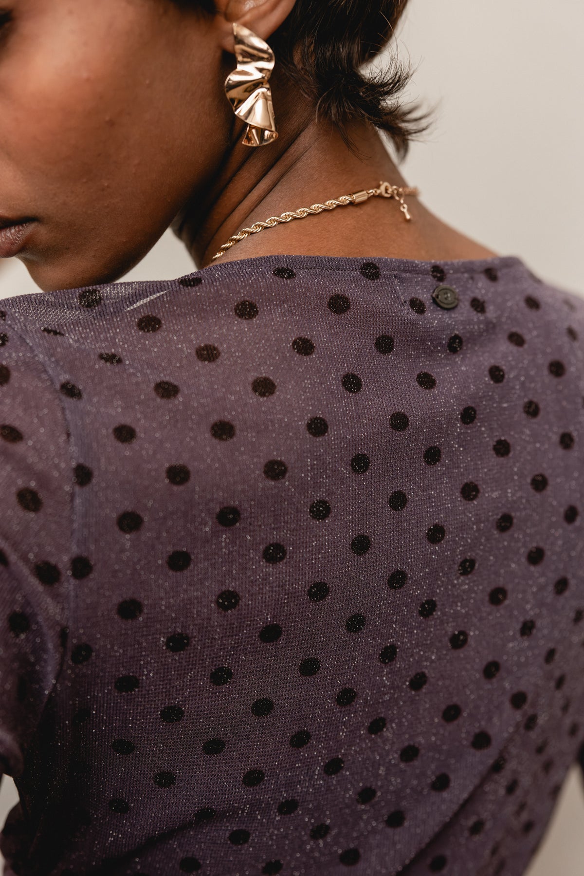 

Mesh-Tops mit Punkten Damen Taciana Dots vintage violet | Freeman T. Porter