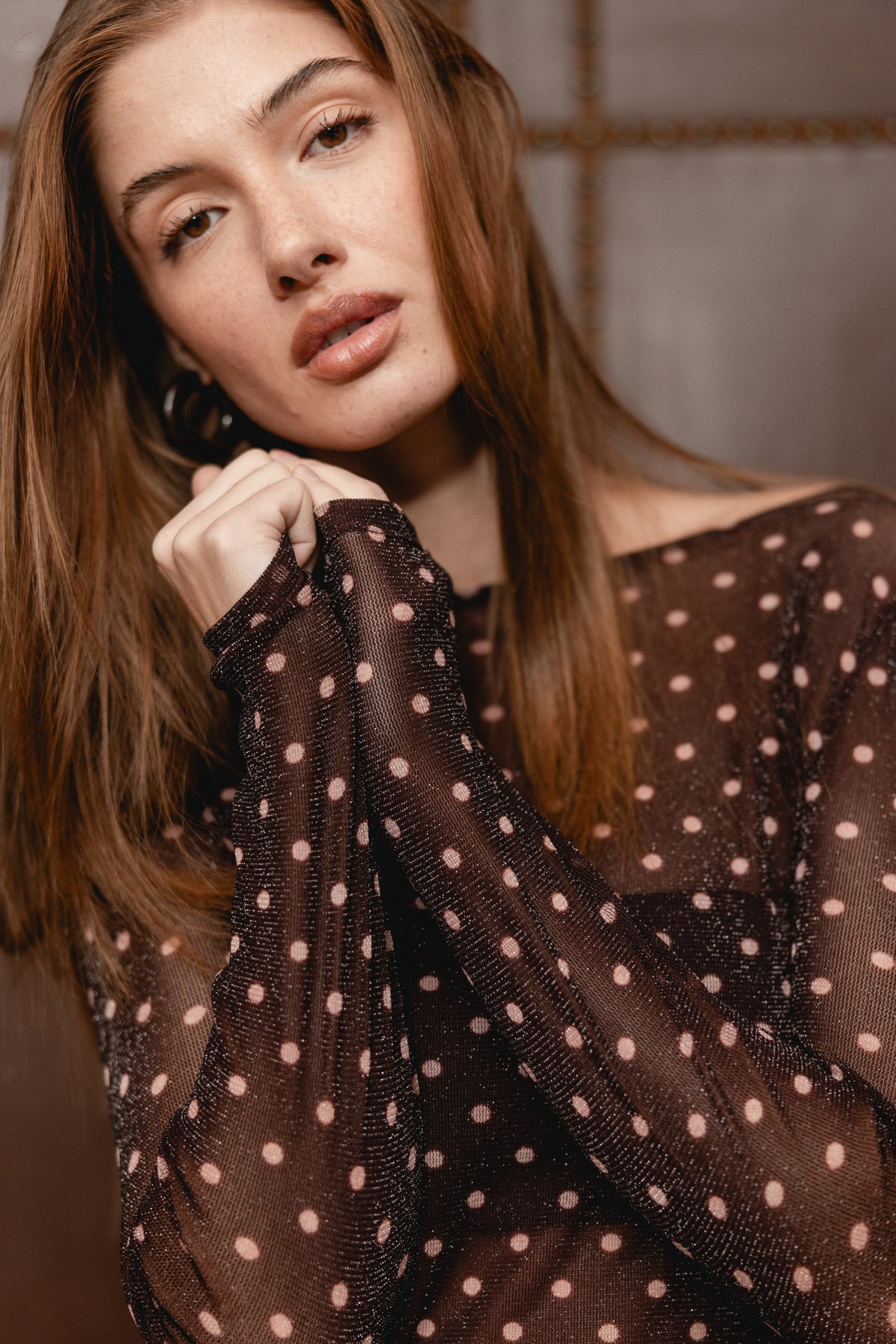 

Mesh-Tops mit Punkten Damen Taciana Dots wine | Freeman T. Porter