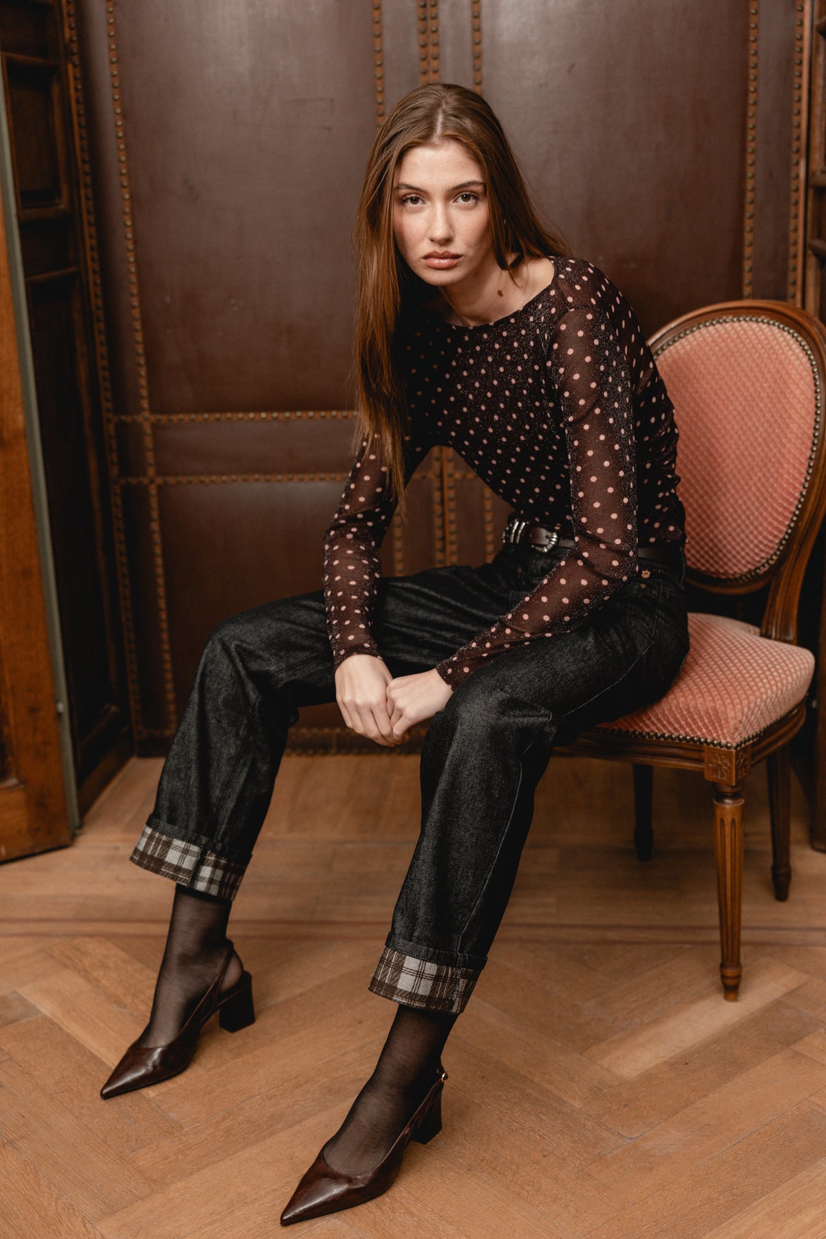 

Mesh-Tops mit Punkten Damen Taciana Dots wine | Freeman T. Porter