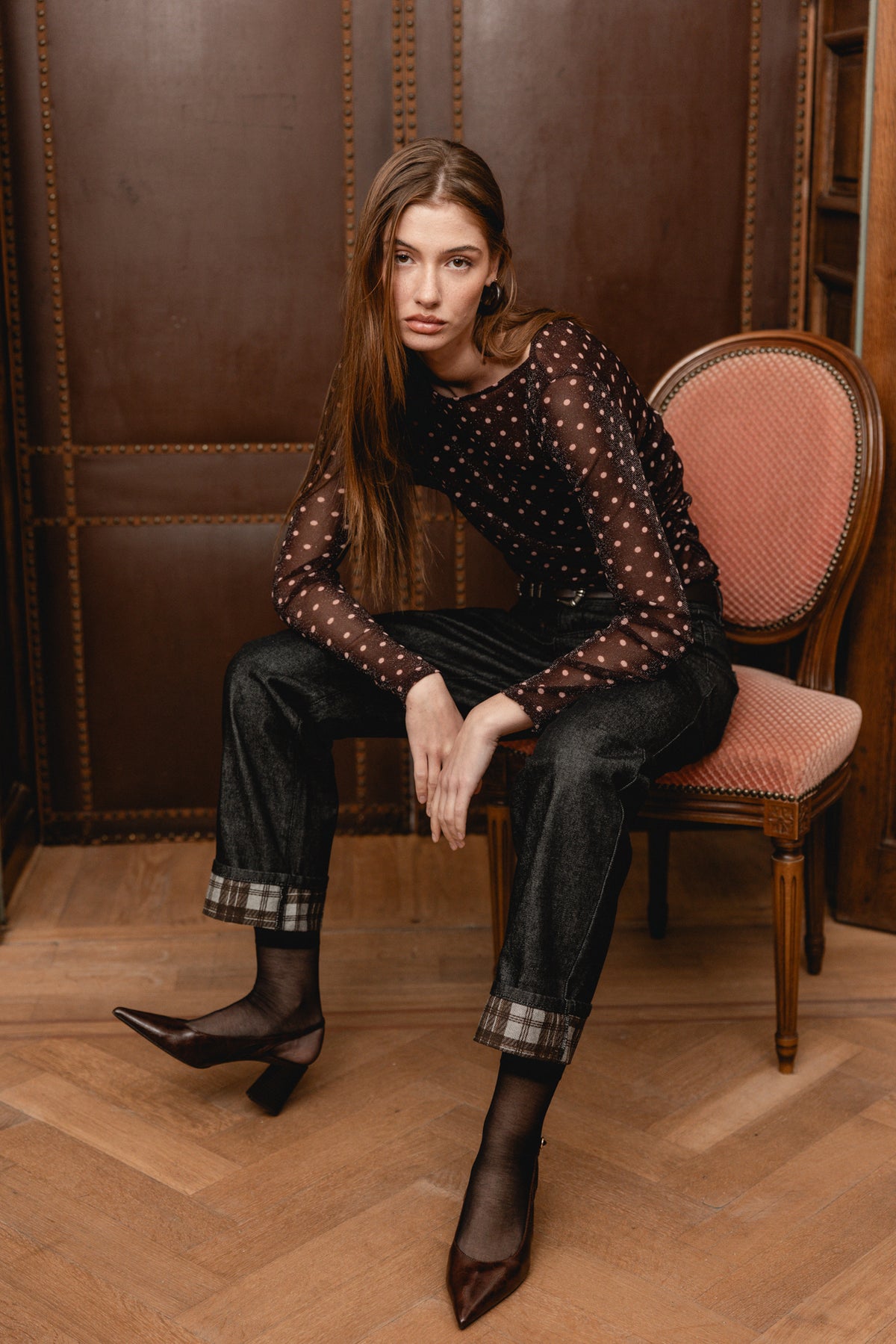 

Mesh-Tops mit Punkten Damen Taciana Dots wine | Freeman T. Porter