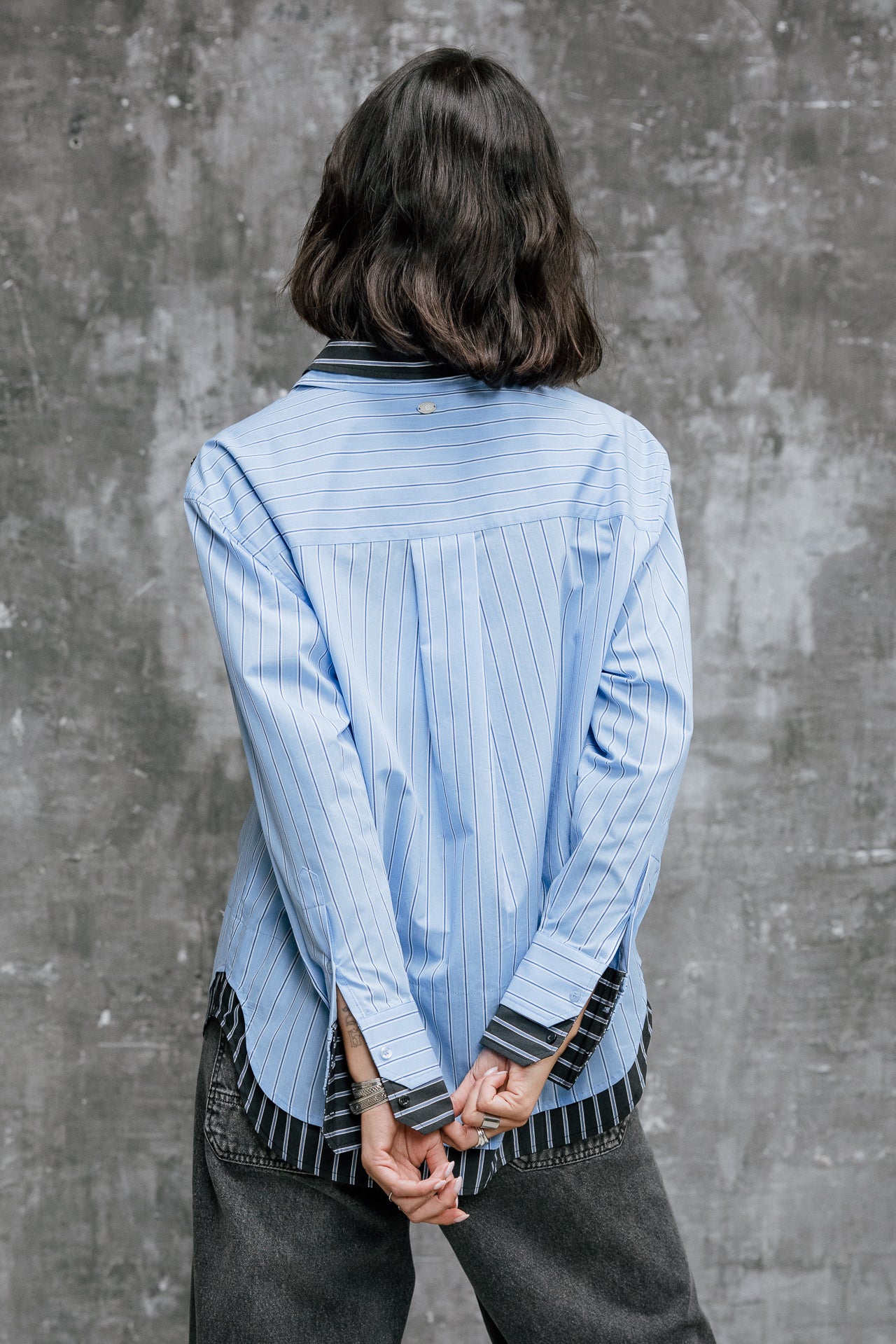 

Chemise oversize brodée Femme Chella Bloom granada sky | Freeman T. Porter