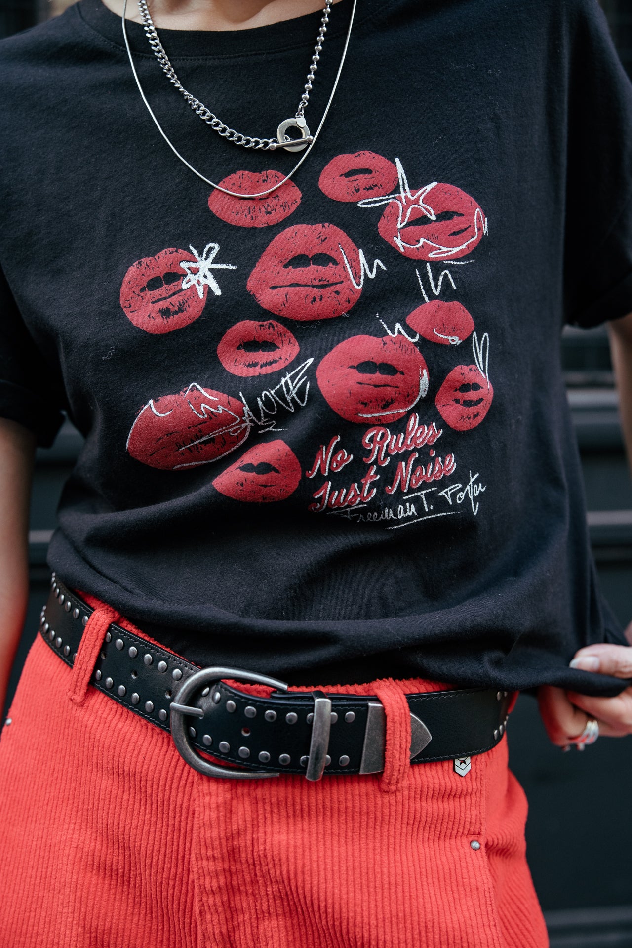
              

Bedrucktes T-Shirt Damen Tomia Smack black | Freeman T. Porter
            