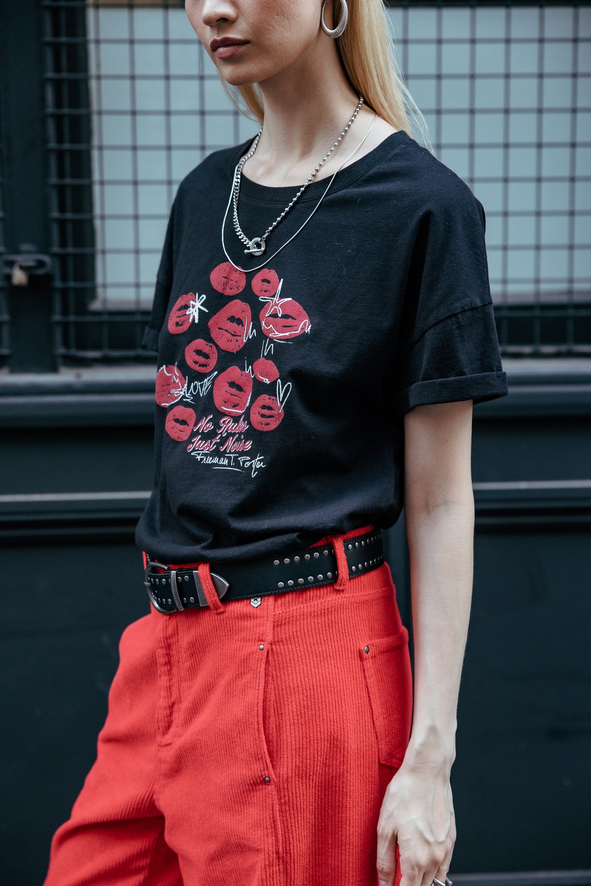 

Bedrucktes T-Shirt Damen Tomia Smack black | Freeman T. Porter