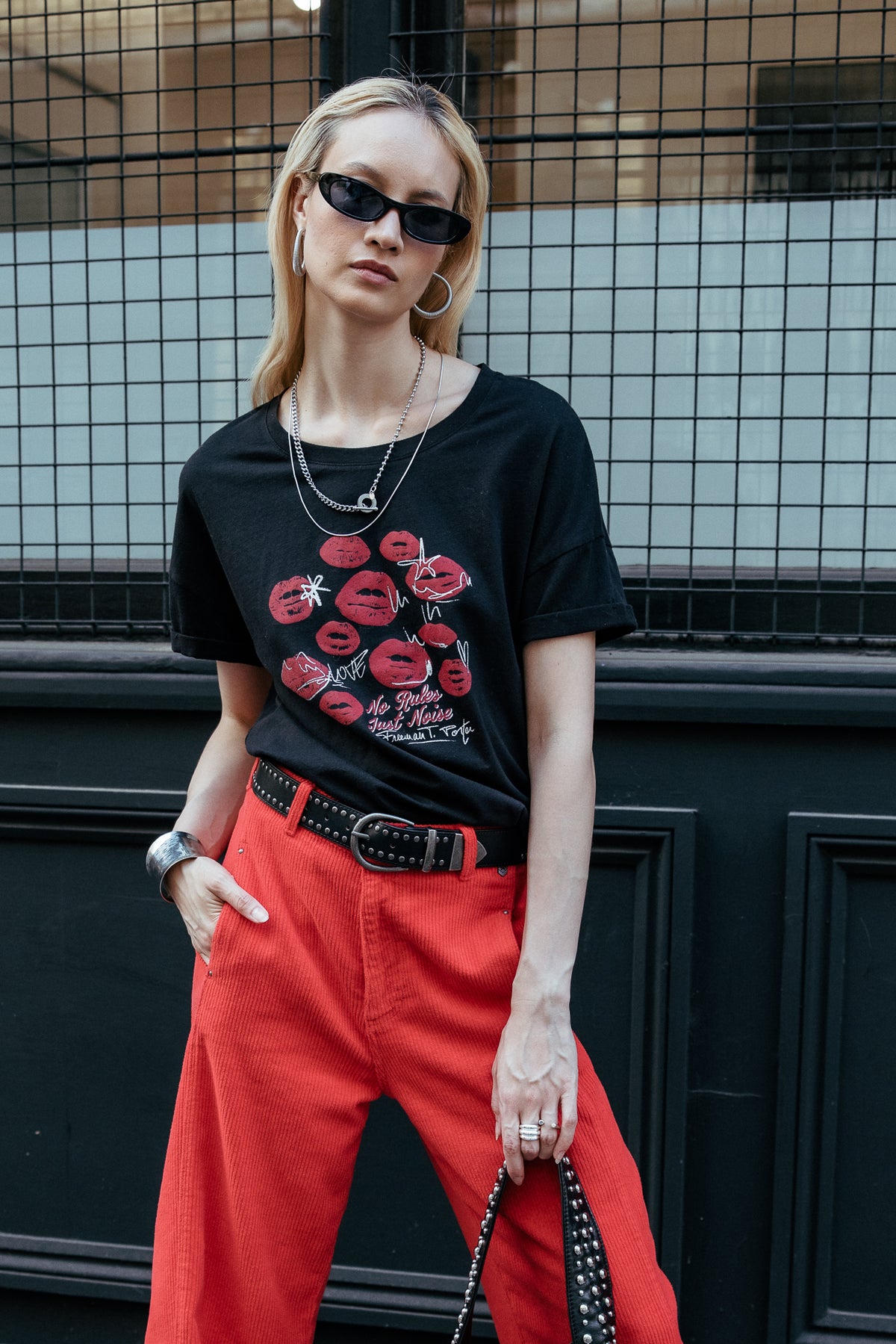 

Bedrucktes T-Shirt Damen Tomia Smack black | Freeman T. Porter