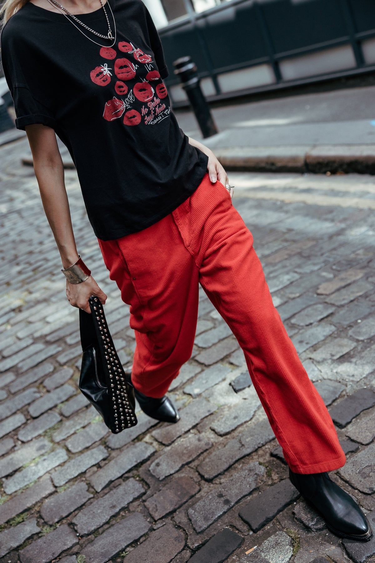 

Bedrucktes T-Shirt Damen Tomia Smack black | Freeman T. Porter