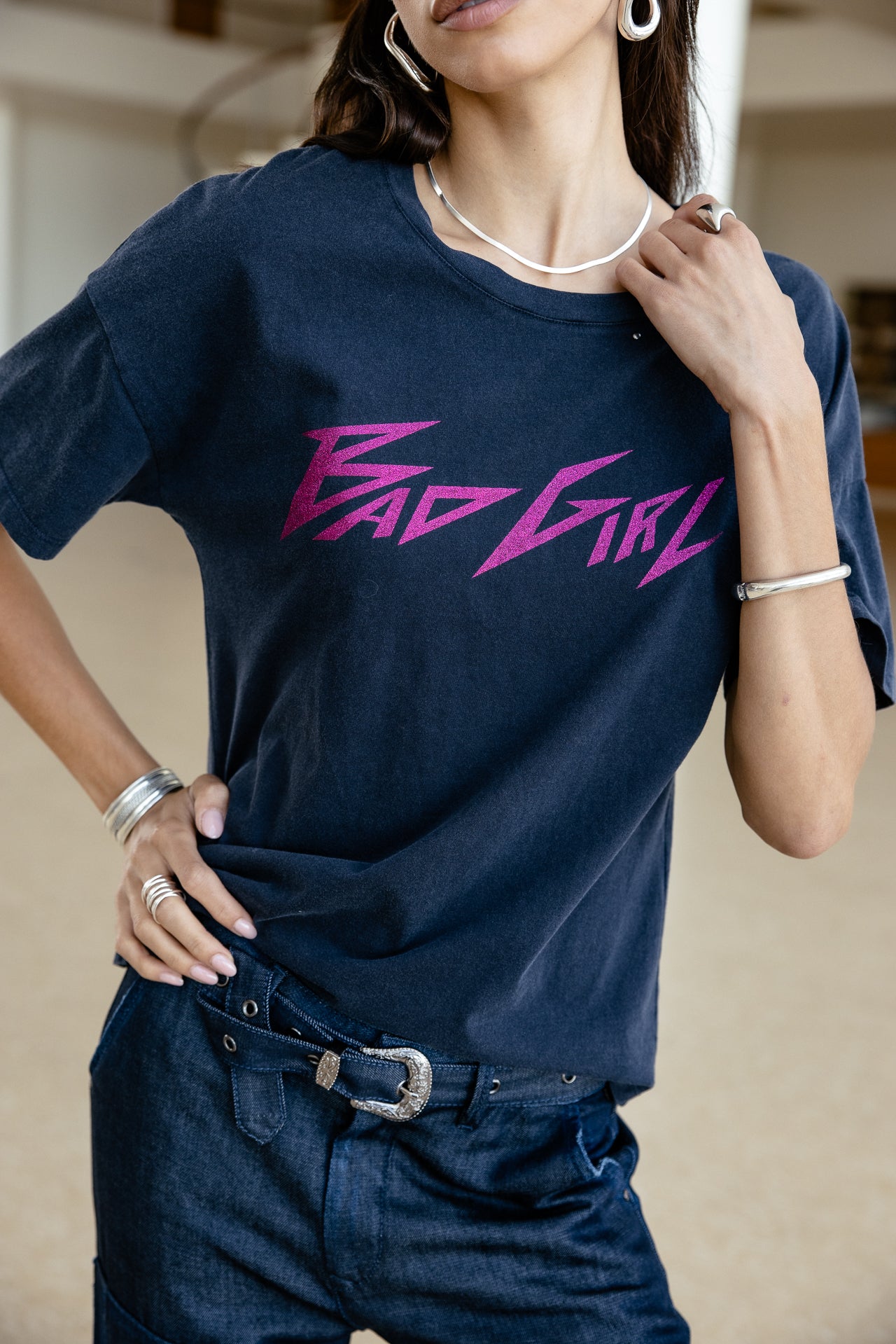   
            

Bedrucktes T-Shirt Damen Tomia Word dark sapphire | Freeman T. Porter
          