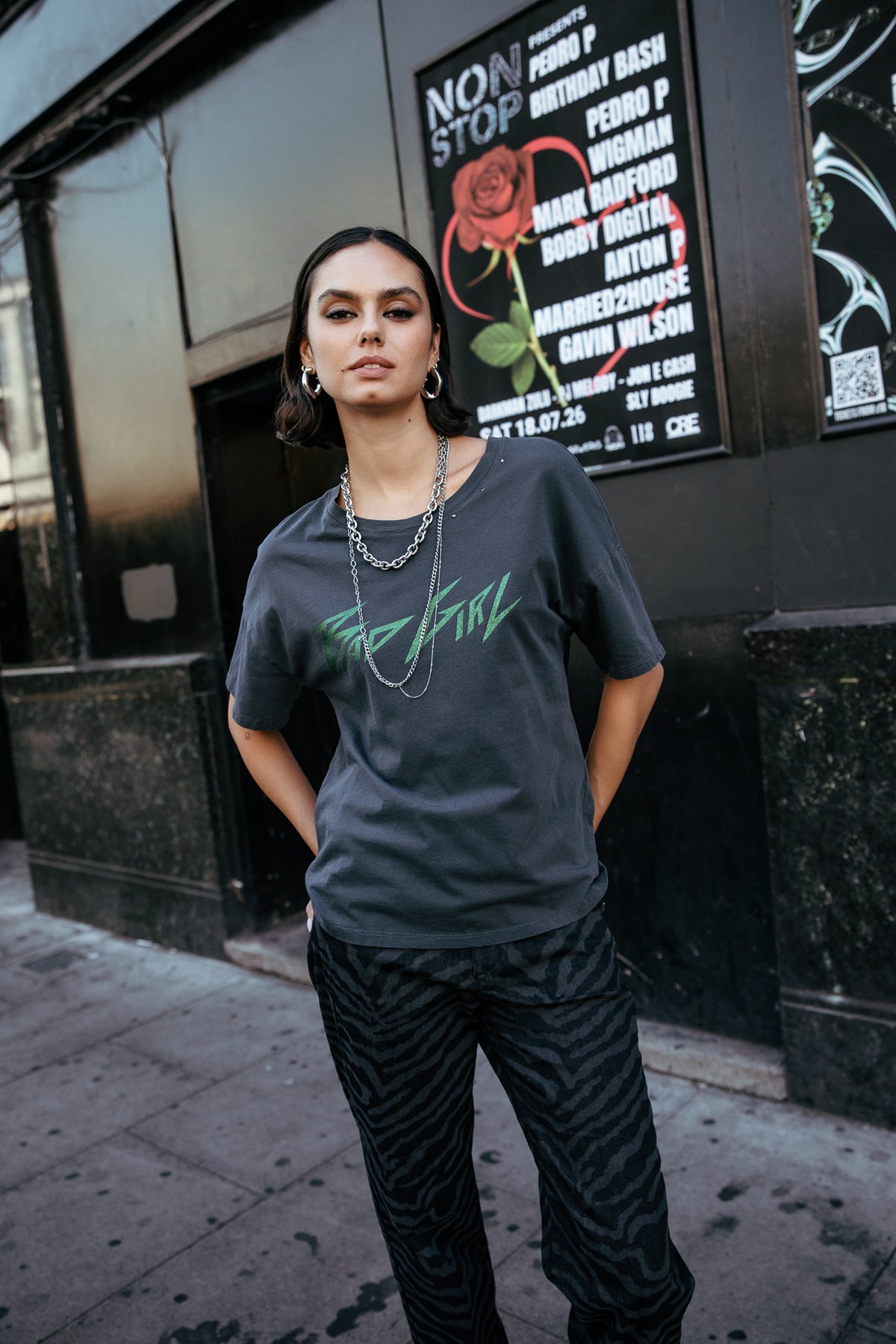 

T-Shirt imprimé Femme Tomia Word carbone | Freeman T. Porter