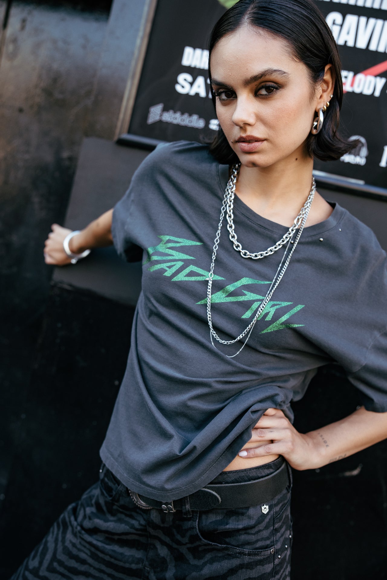 

T-Shirt imprimé Femme Tomia Word carbone | Freeman T. Porter