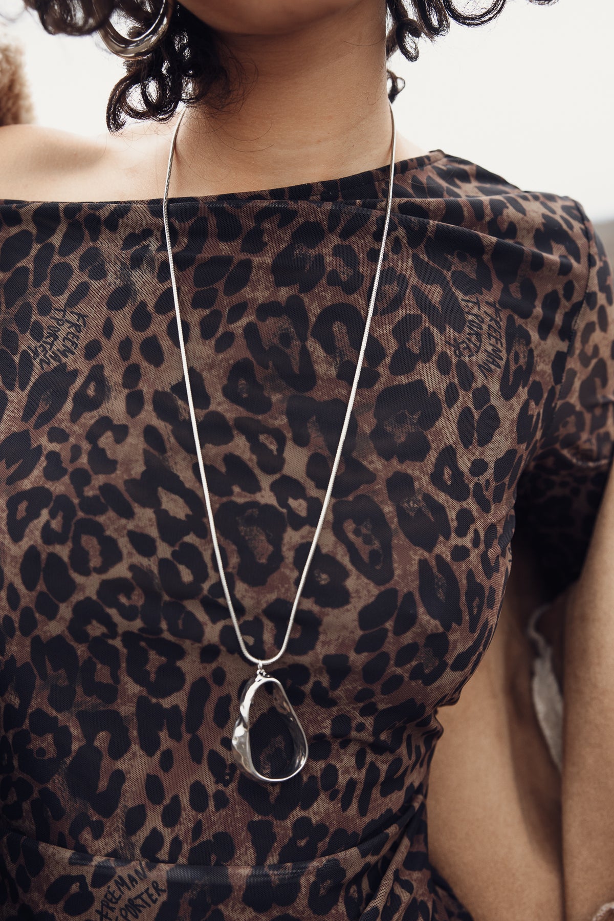 

T-shirt de mesh estampado Mulher Titcha Roar shaved chocolate | Freeman T. Porter