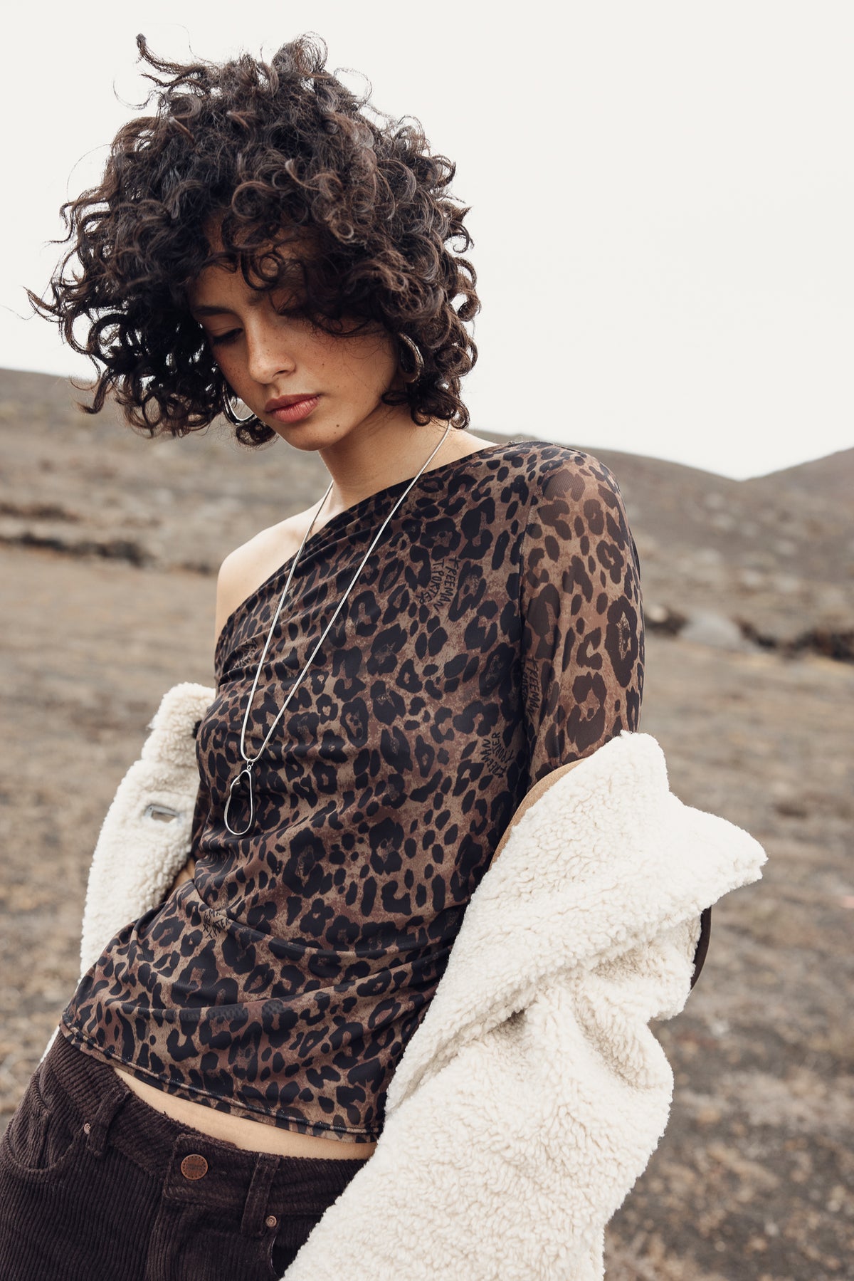 

T-shirt de mesh estampado Mulher Titcha Roar shaved chocolate | Freeman T. Porter
