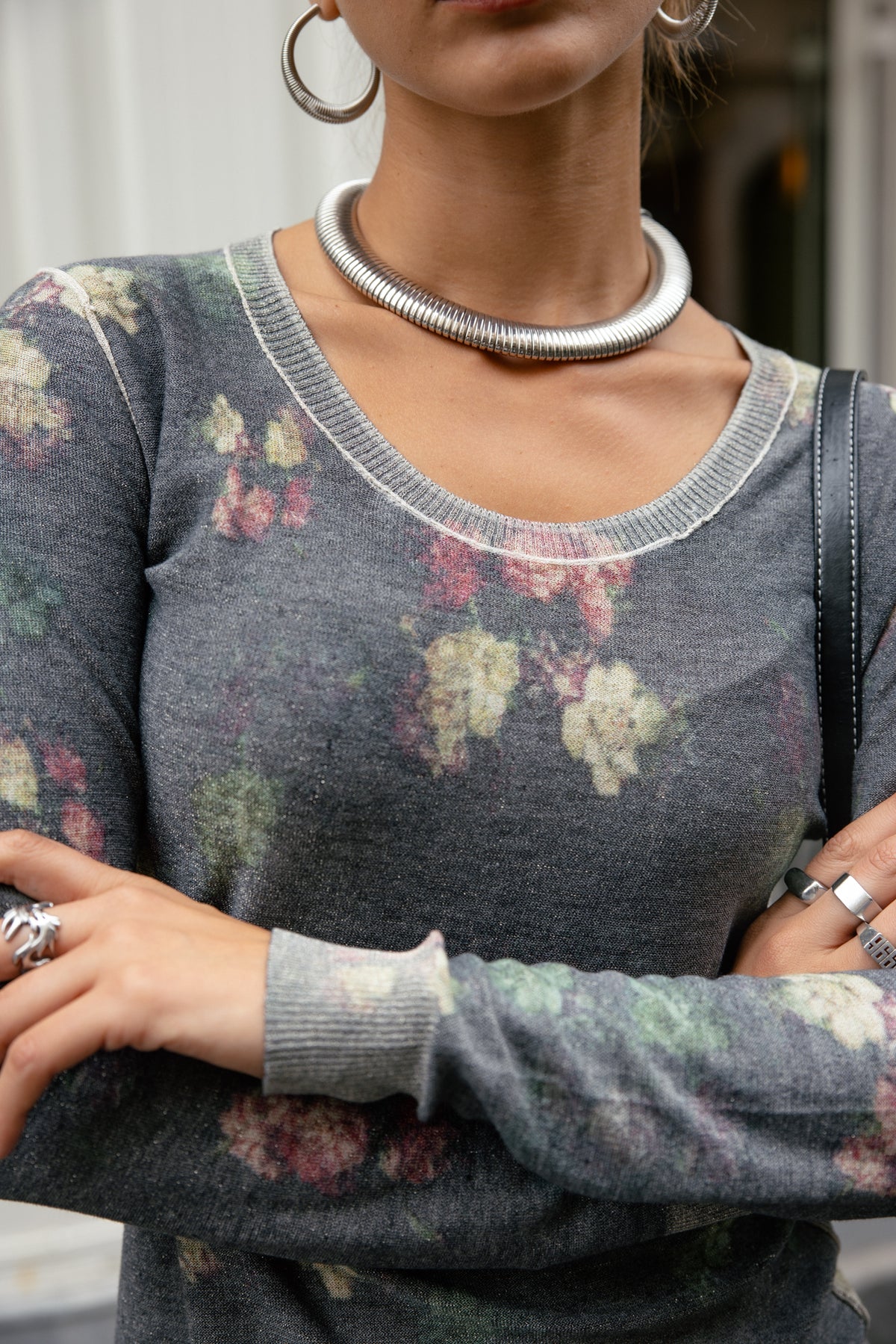 
              

Bedruckter Pullover Damen Tranie Vintage Flowers black | Freeman T. Porter
            