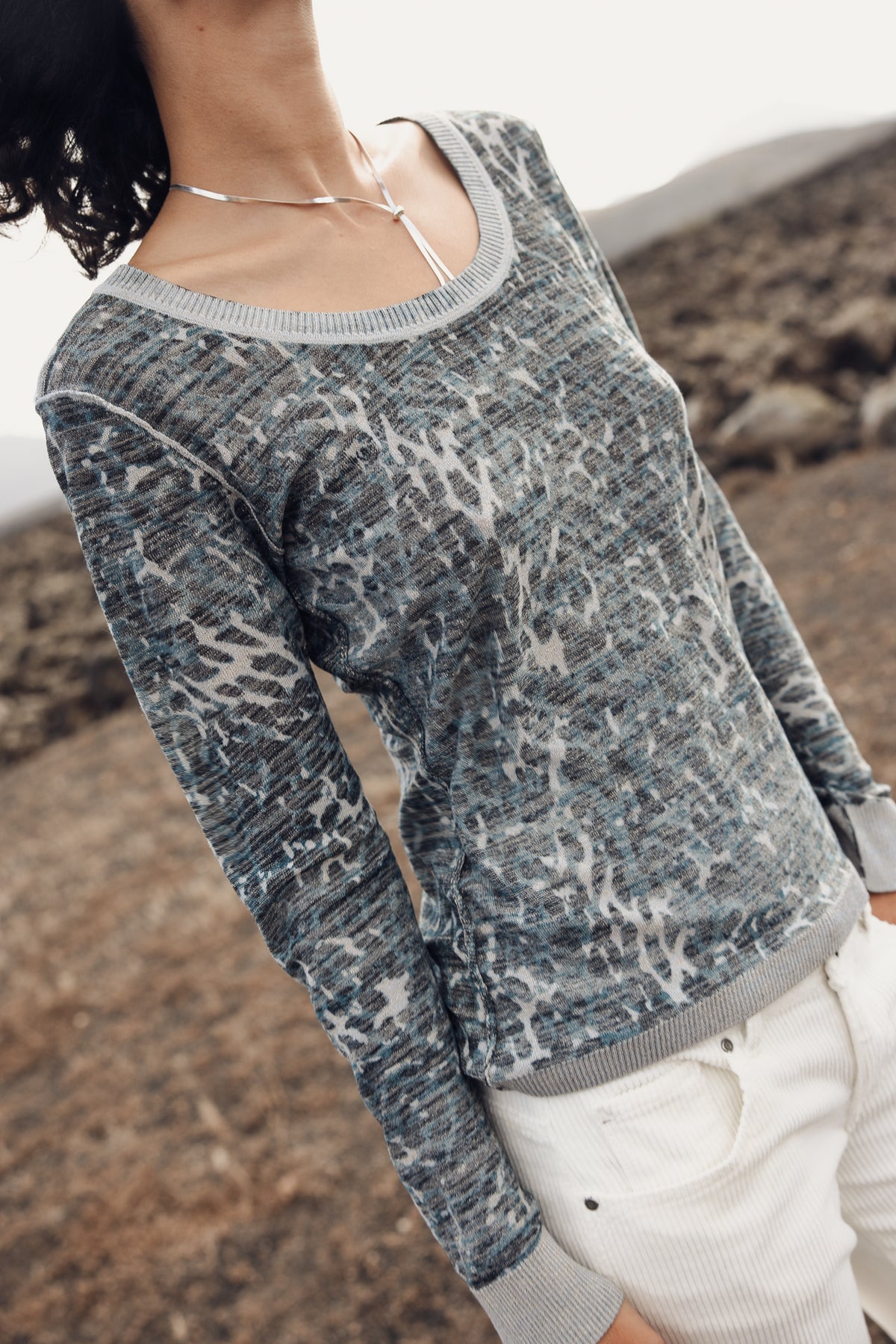 

Camisola estampada Mulher Tranie Leo Revers colonial blue | Freeman T. Porter