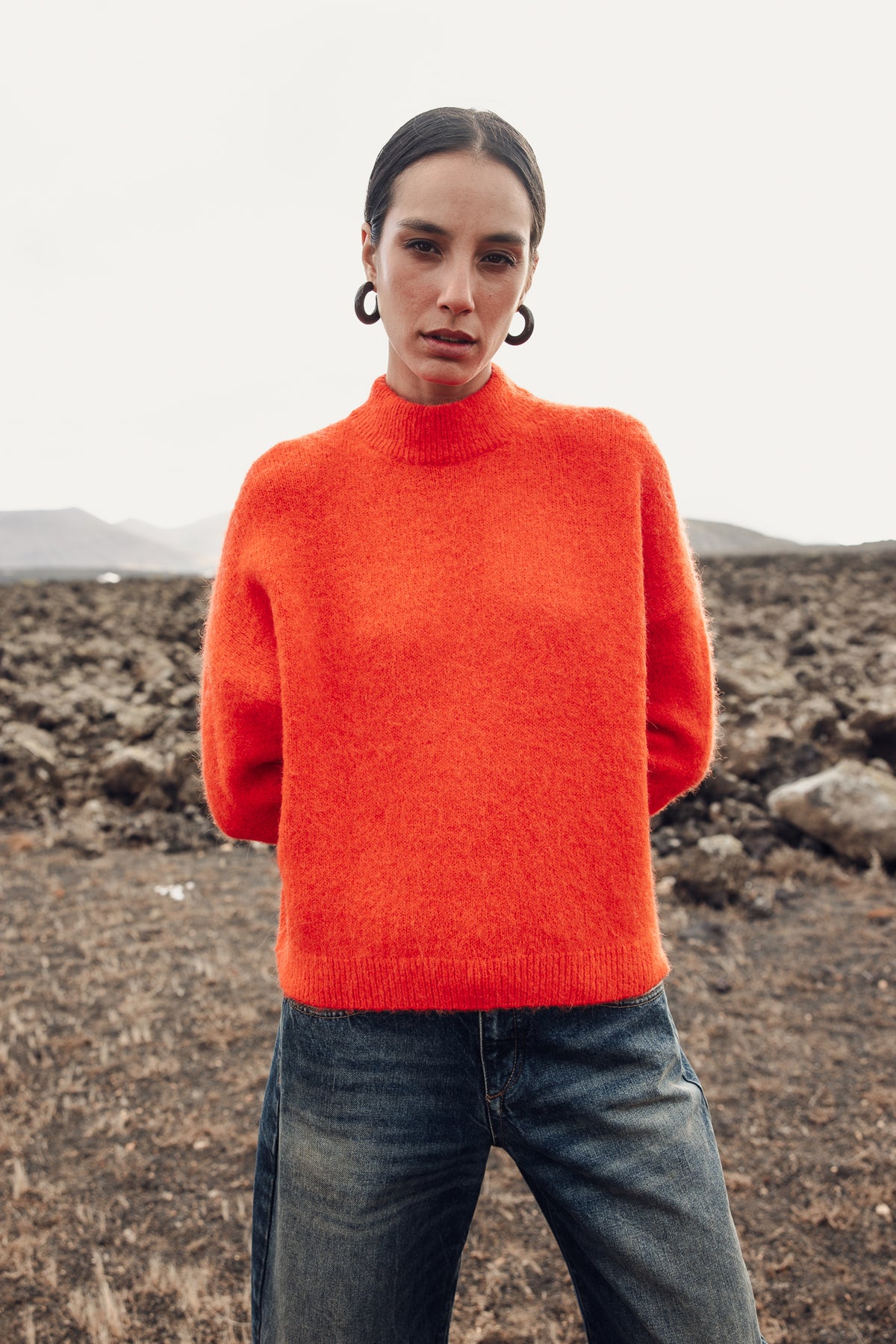   
            

Suéter cómodo con cuello semi-alto Mujer Paly cherry tomato | Freeman T. Porter
          
