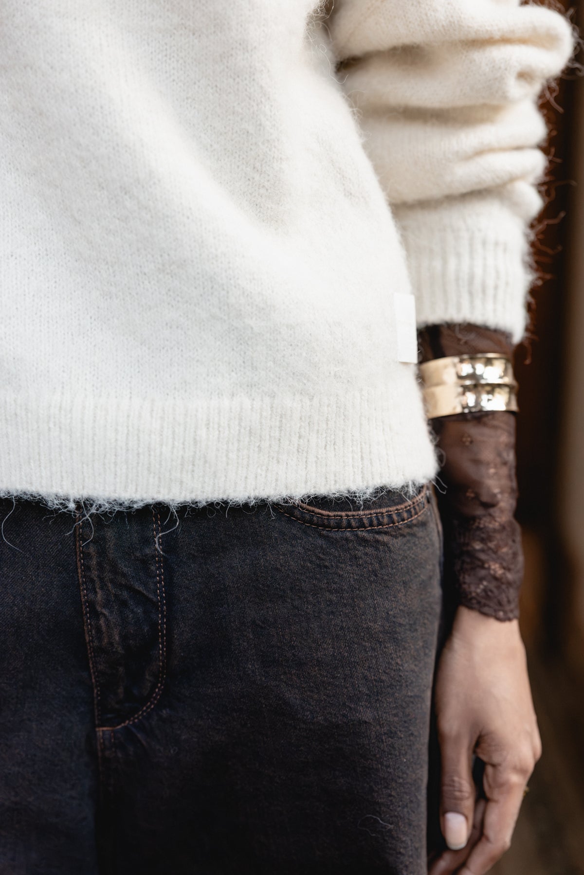 

Komfortabler Pullover mit Stehkragen Damen Paly natural | Freeman T. Porter
