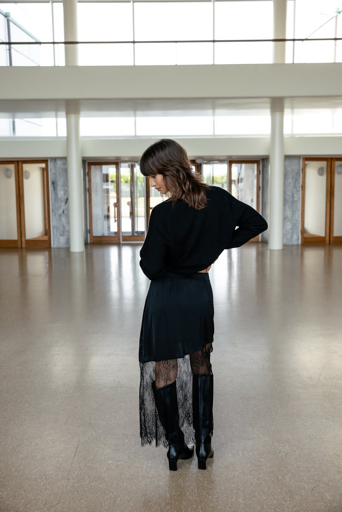 

Comfortable sweater with zip pockets Women Pelson black | Freeman T. Porter