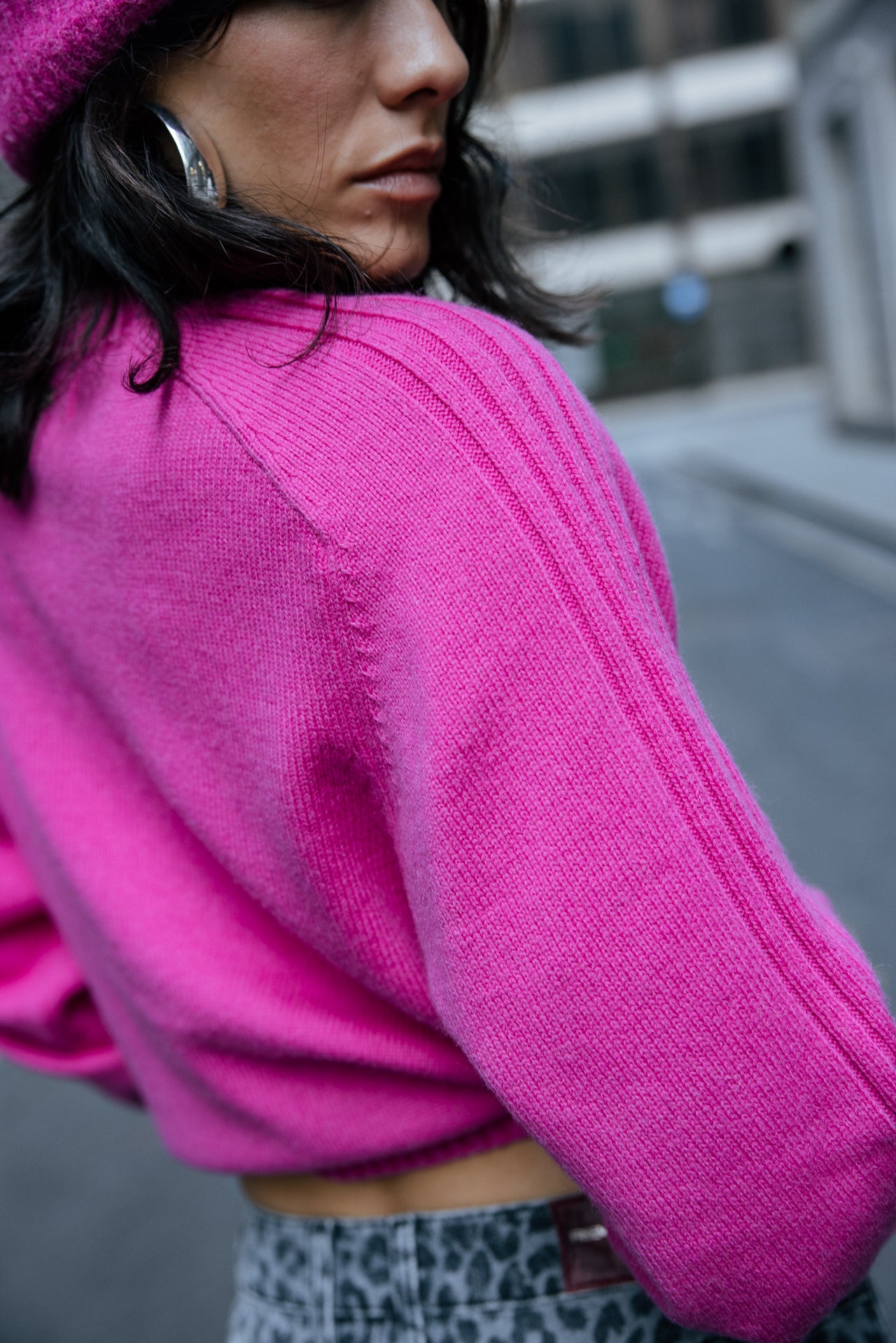 

Pull confortable à poches zippées Femme Pelson electric fushia | Freeman T. Porter