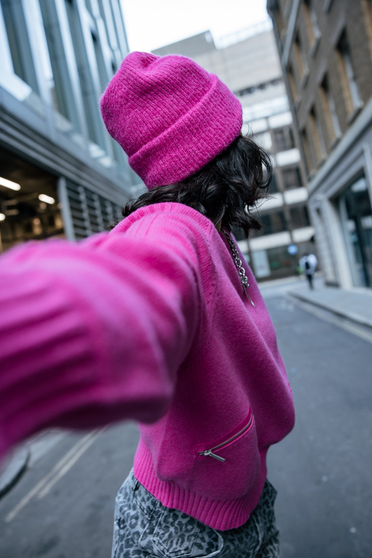 

Pull confortable à poches zippées Femme Pelson electric fushia | Freeman T. Porter
