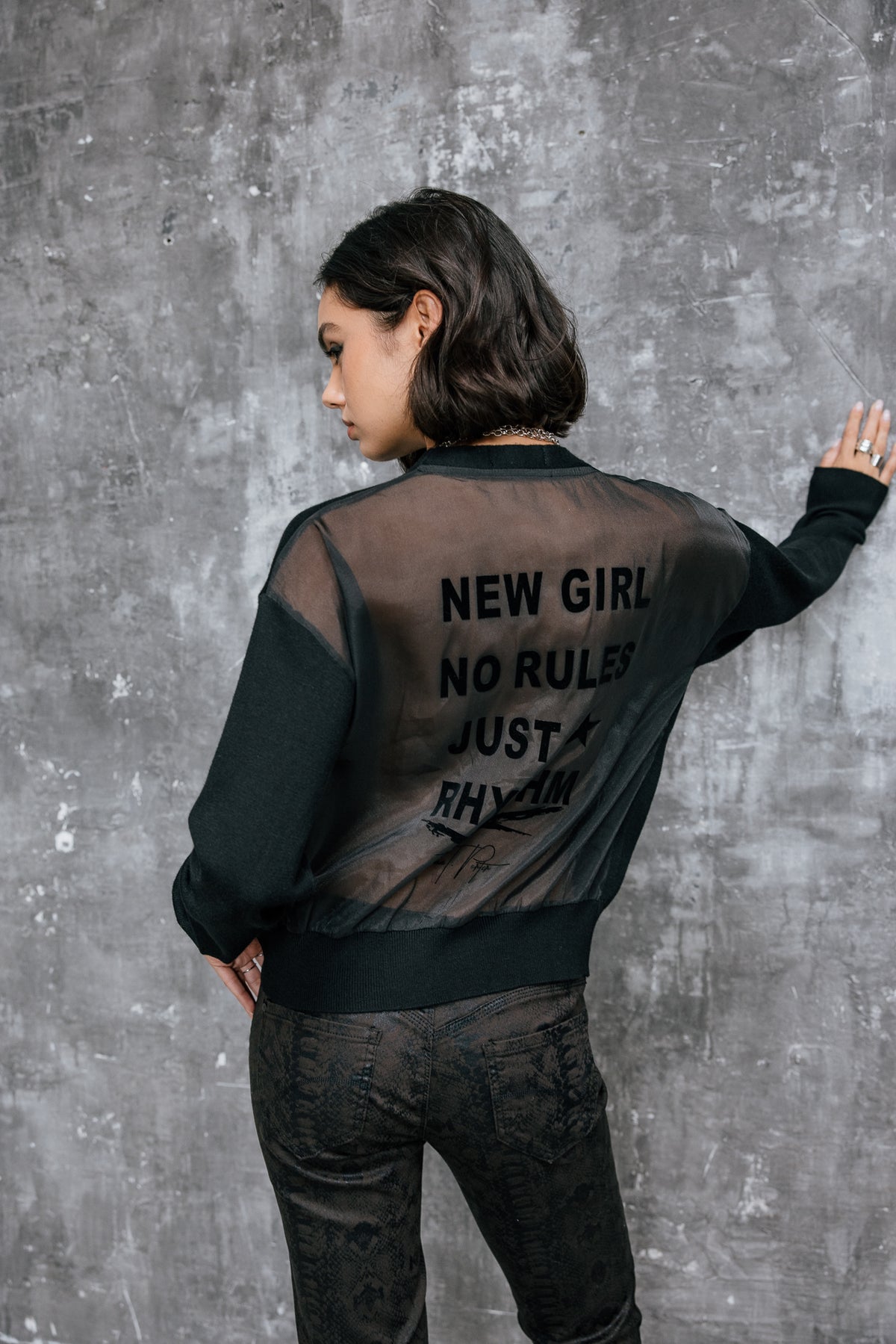 

Sweatjacke mit Voile Damen Goya black | Freeman T. Porter