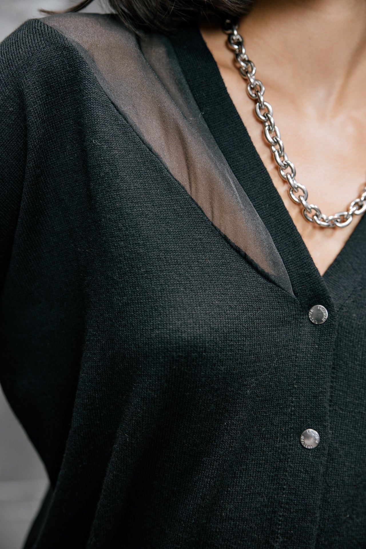 

Sweatjacke mit Voile Damen Goya black | Freeman T. Porter