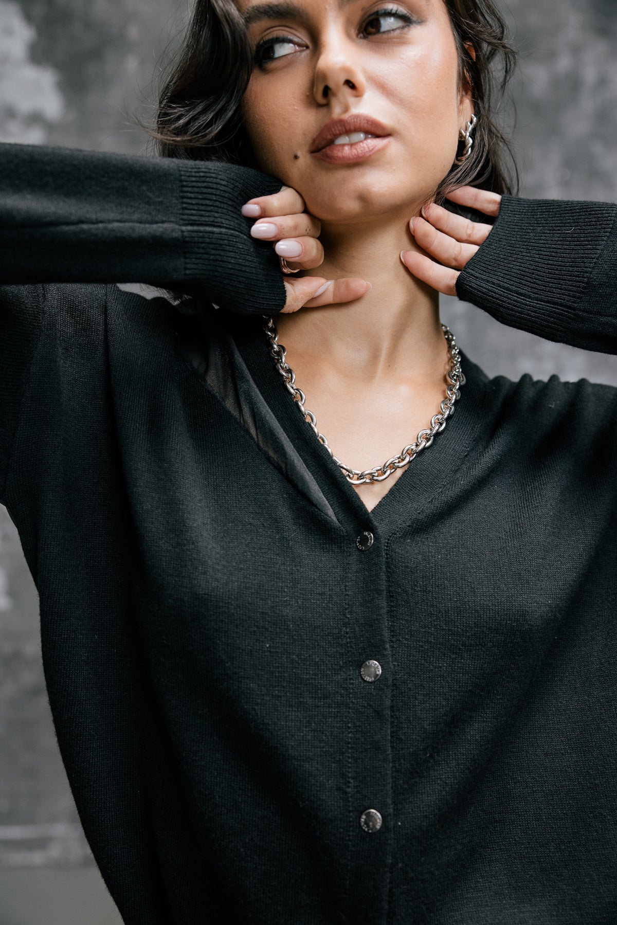 

Sweatjacke mit Voile Damen Goya black | Freeman T. Porter