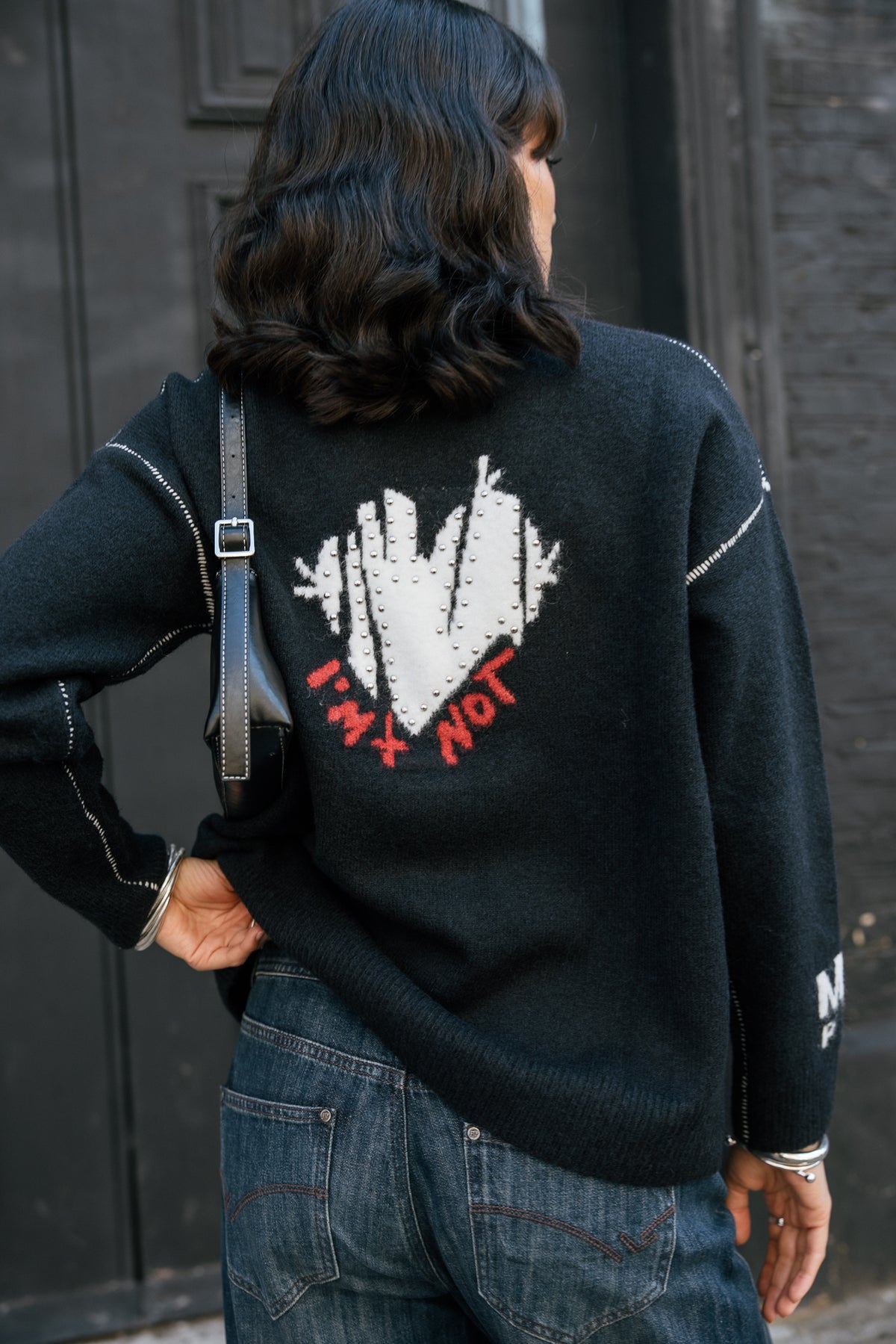 

Cardigan Damen Cardie Intarsia total eclipse | Freeman T. Porter