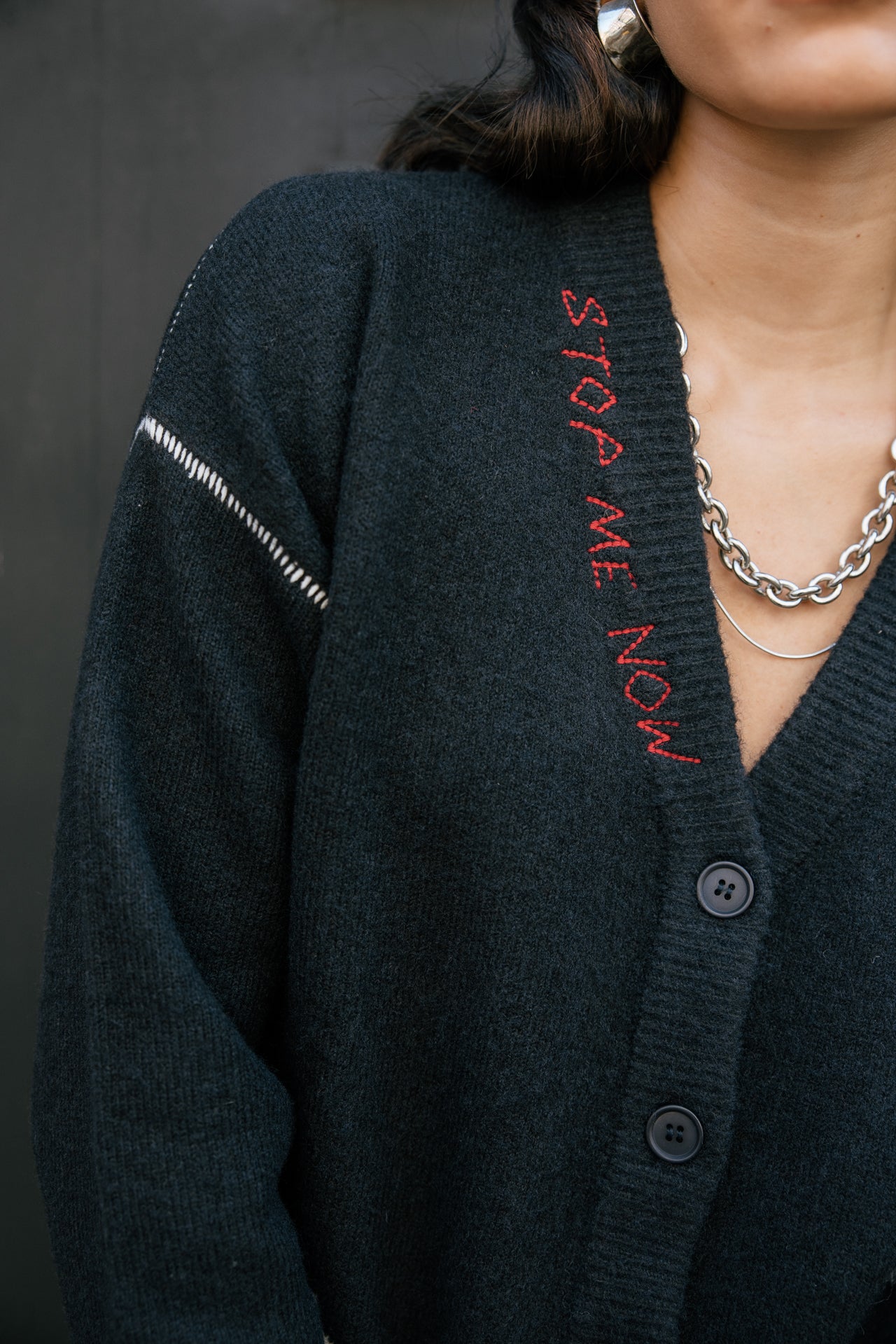

Cardigan Damen Cardie Intarsia total eclipse | Freeman T. Porter