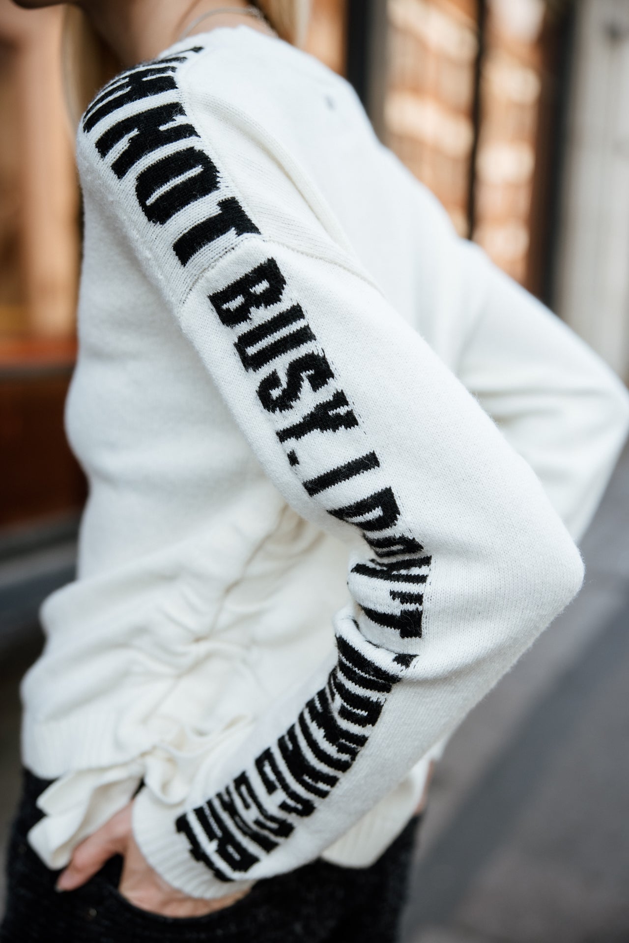

Pull avec liens côté Femme Phareel Intarsia white | Freeman T. Porter