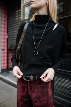 

Ensemble top et pull Femme Pantxo black | Freeman T. Porter