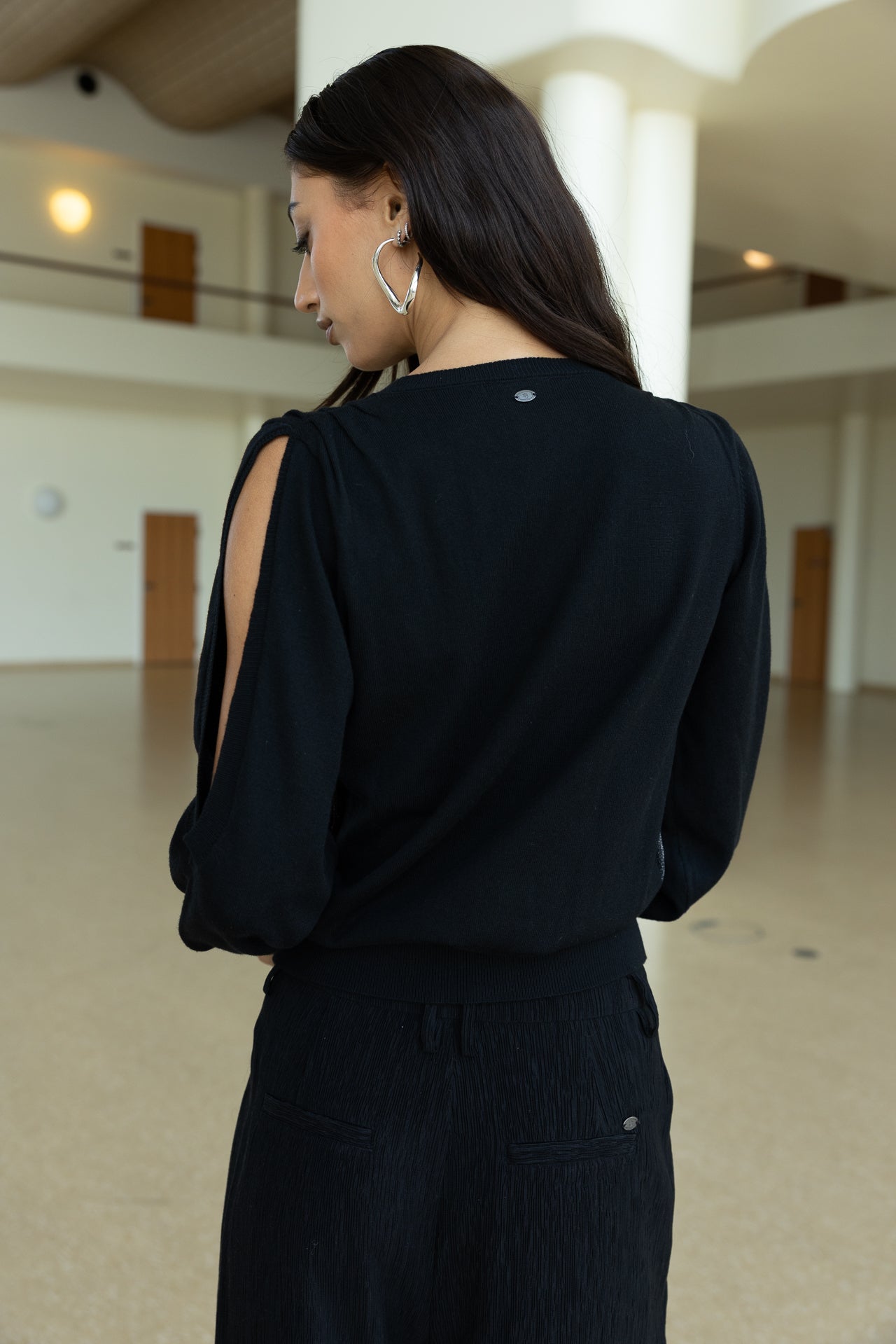

Pullover mit Cut-out-Ärmeln Damen Parfait black | Freeman T. Porter