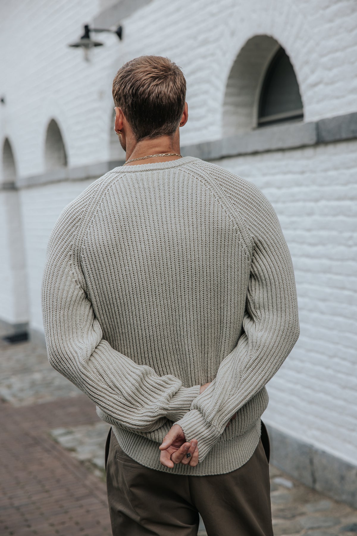 

Jersey de punto con cremallera Hombre Averill Maker beige | Freeman T. Porter