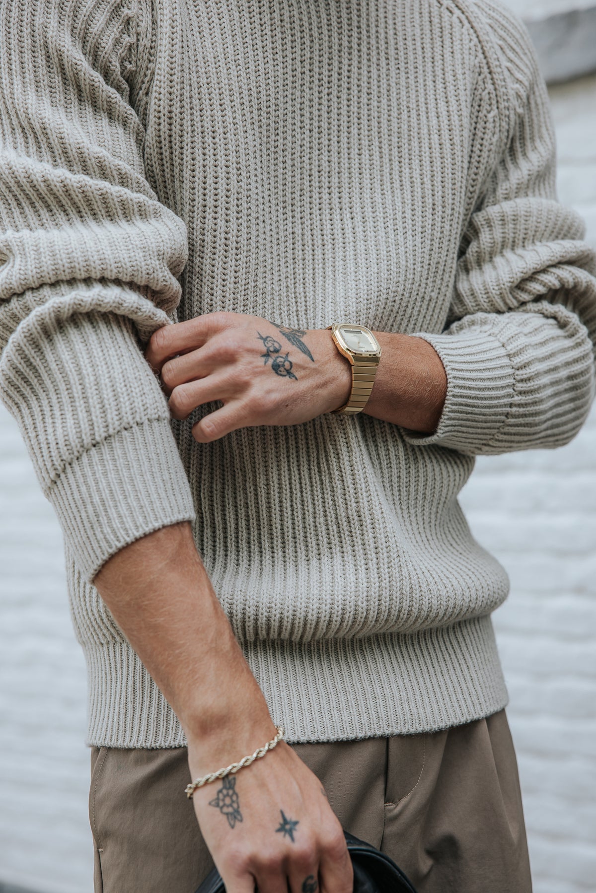 

Jersey de punto con cremallera Hombre Averill Maker beige | Freeman T. Porter