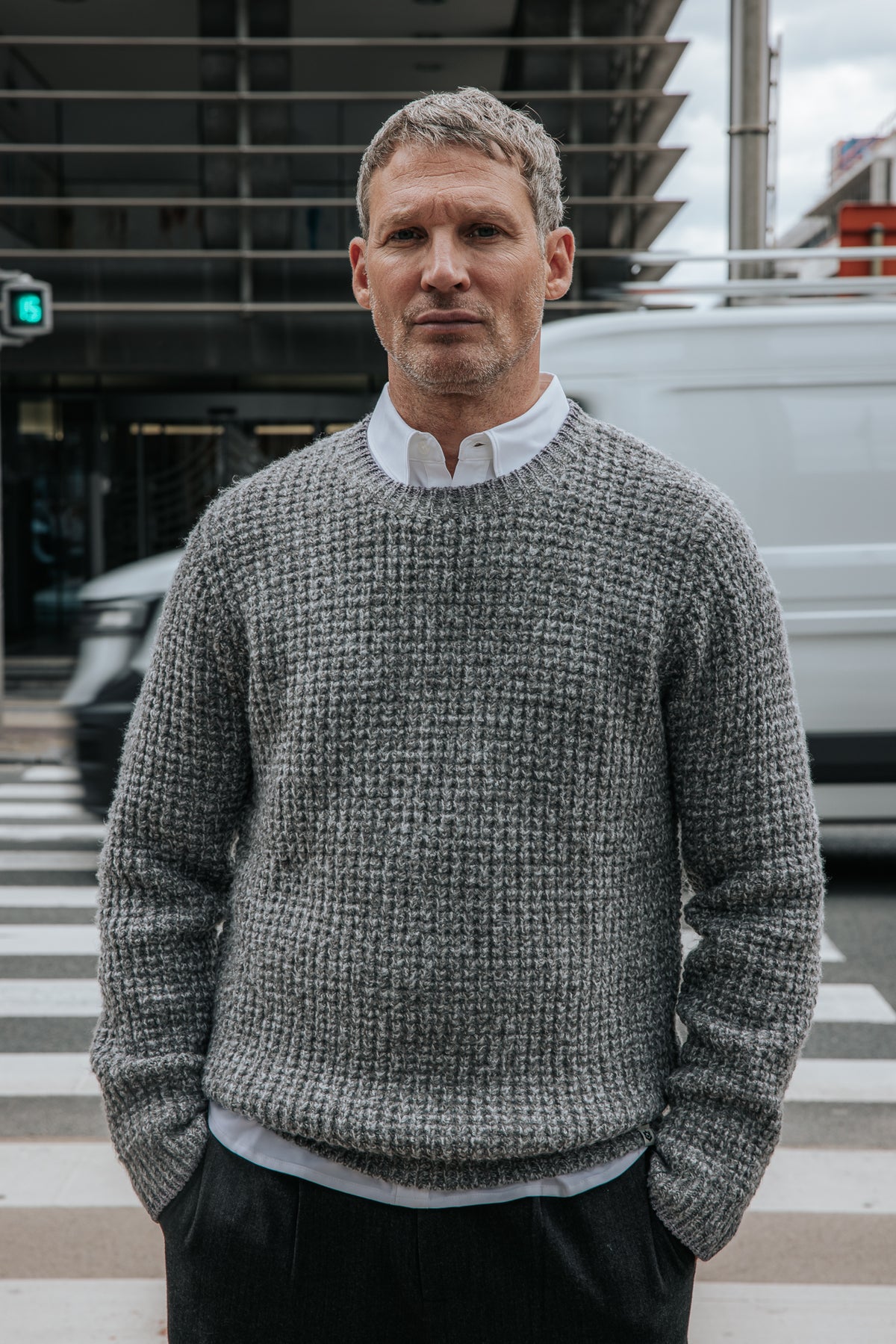 

Jersey de punto piqué Hombre Monty Fython dark grey | Freeman T. Porter
