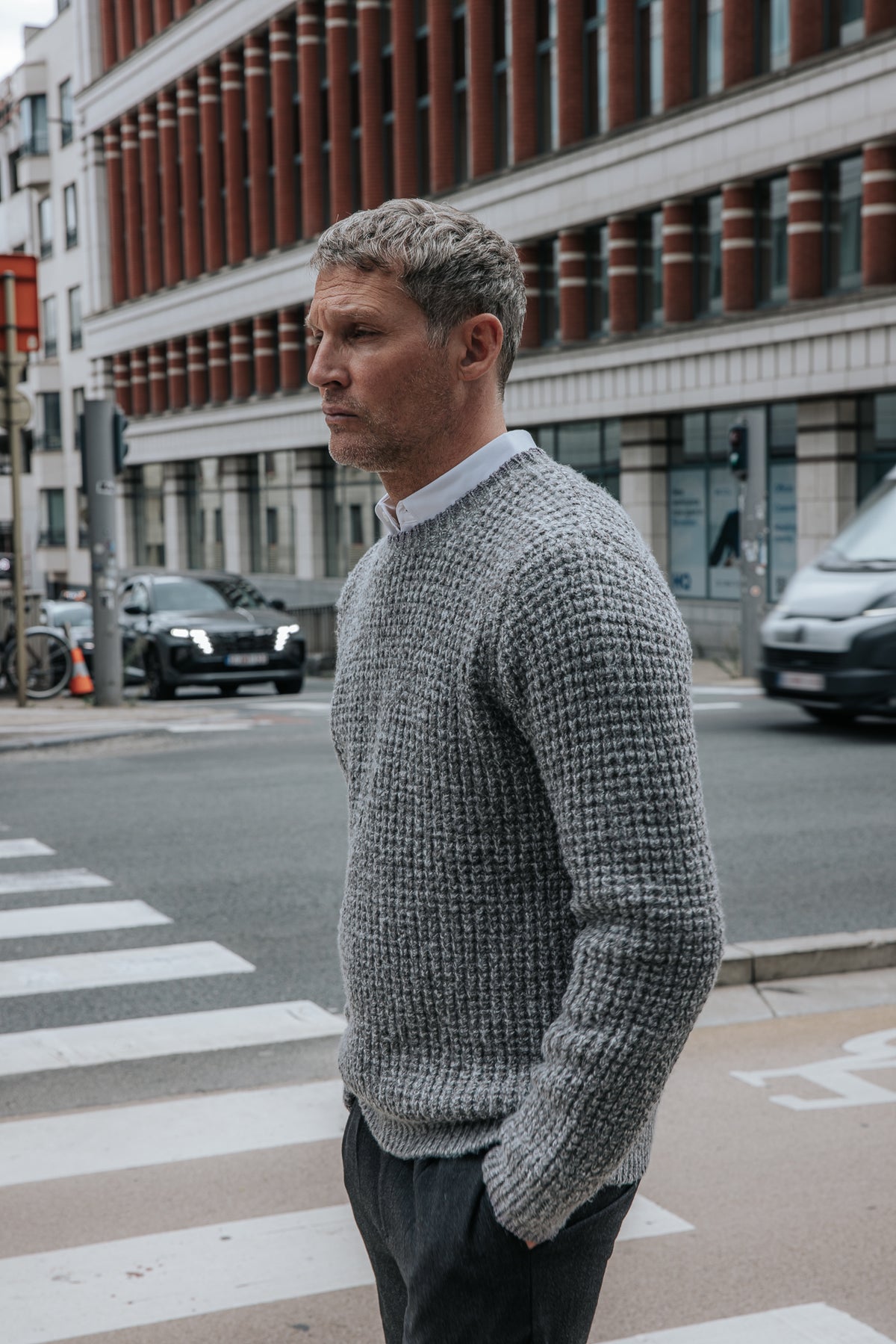 

Jersey de punto piqué Hombre Monty Fython dark grey | Freeman T. Porter