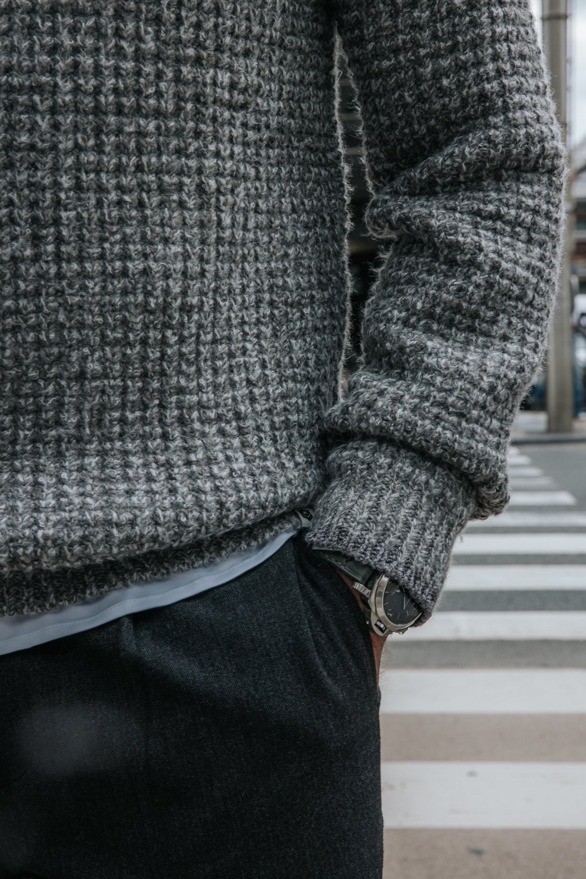 

Jersey de punto piqué Hombre Monty Fython dark grey | Freeman T. Porter
