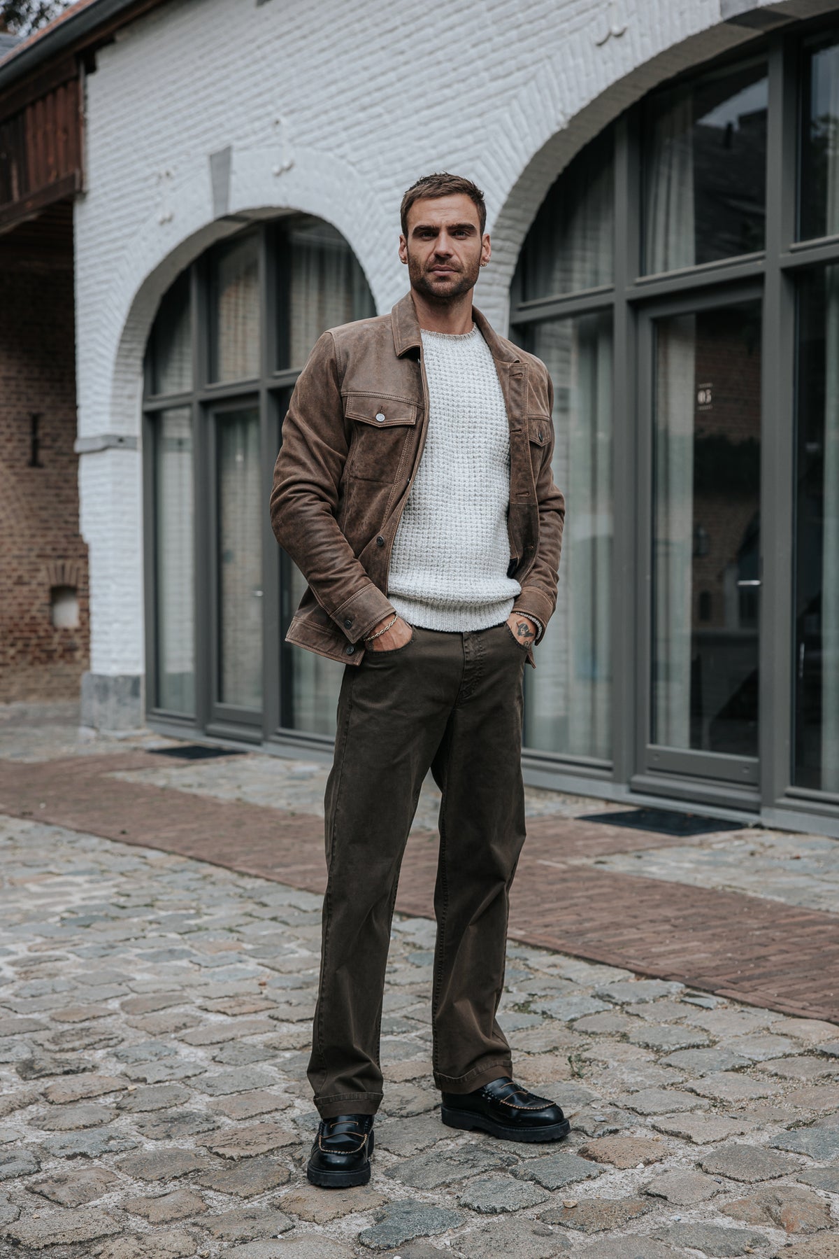 

Jersey de punto piqué Hombre Monty Fython beige | Freeman T. Porter
