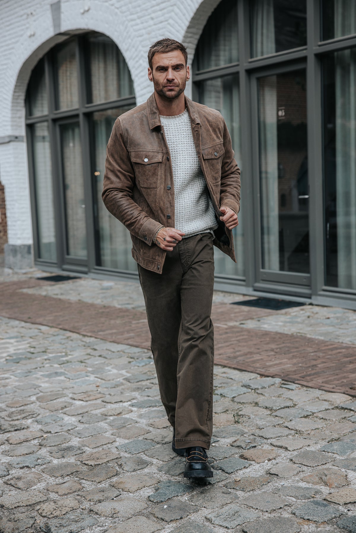 

Jersey de punto piqué Hombre Monty Fython beige | Freeman T. Porter