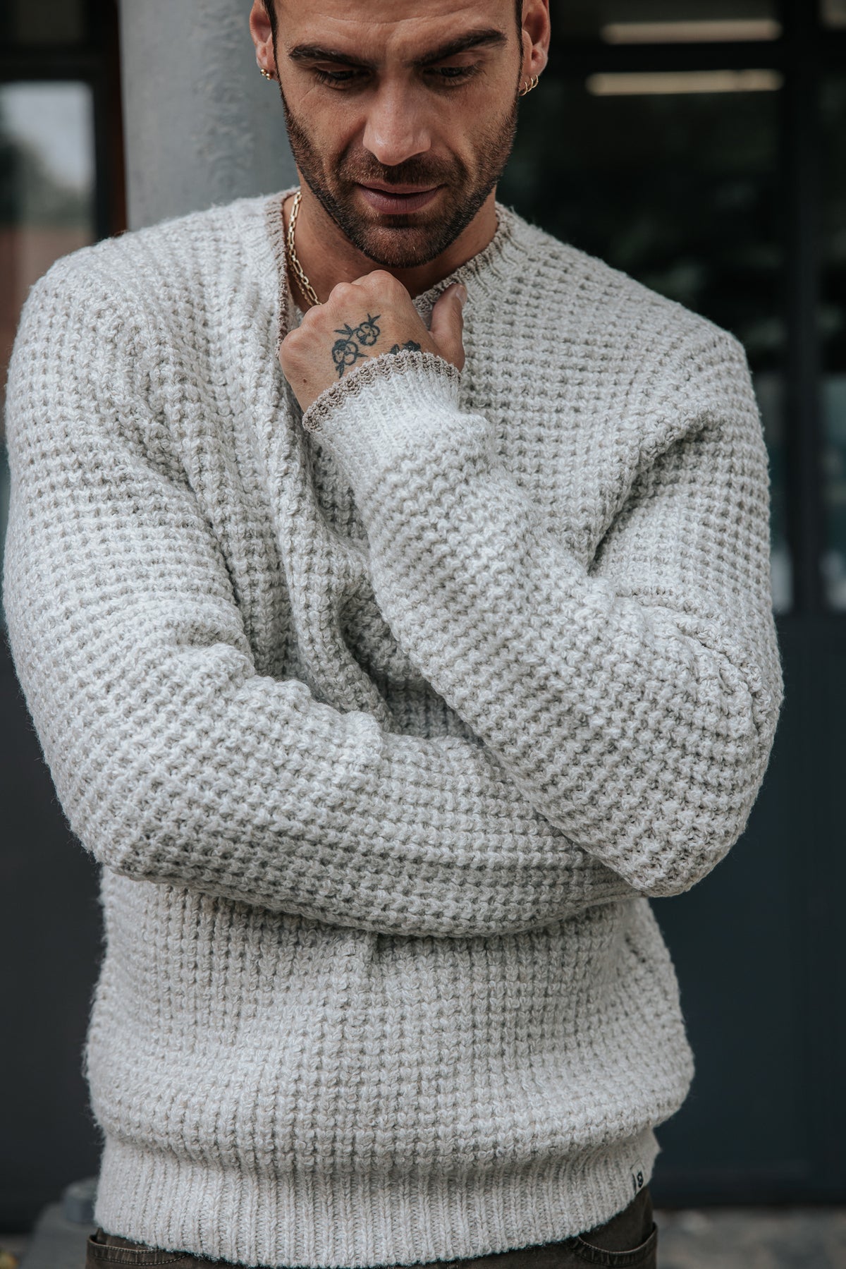 

Jersey de punto piqué Hombre Monty Fython beige | Freeman T. Porter