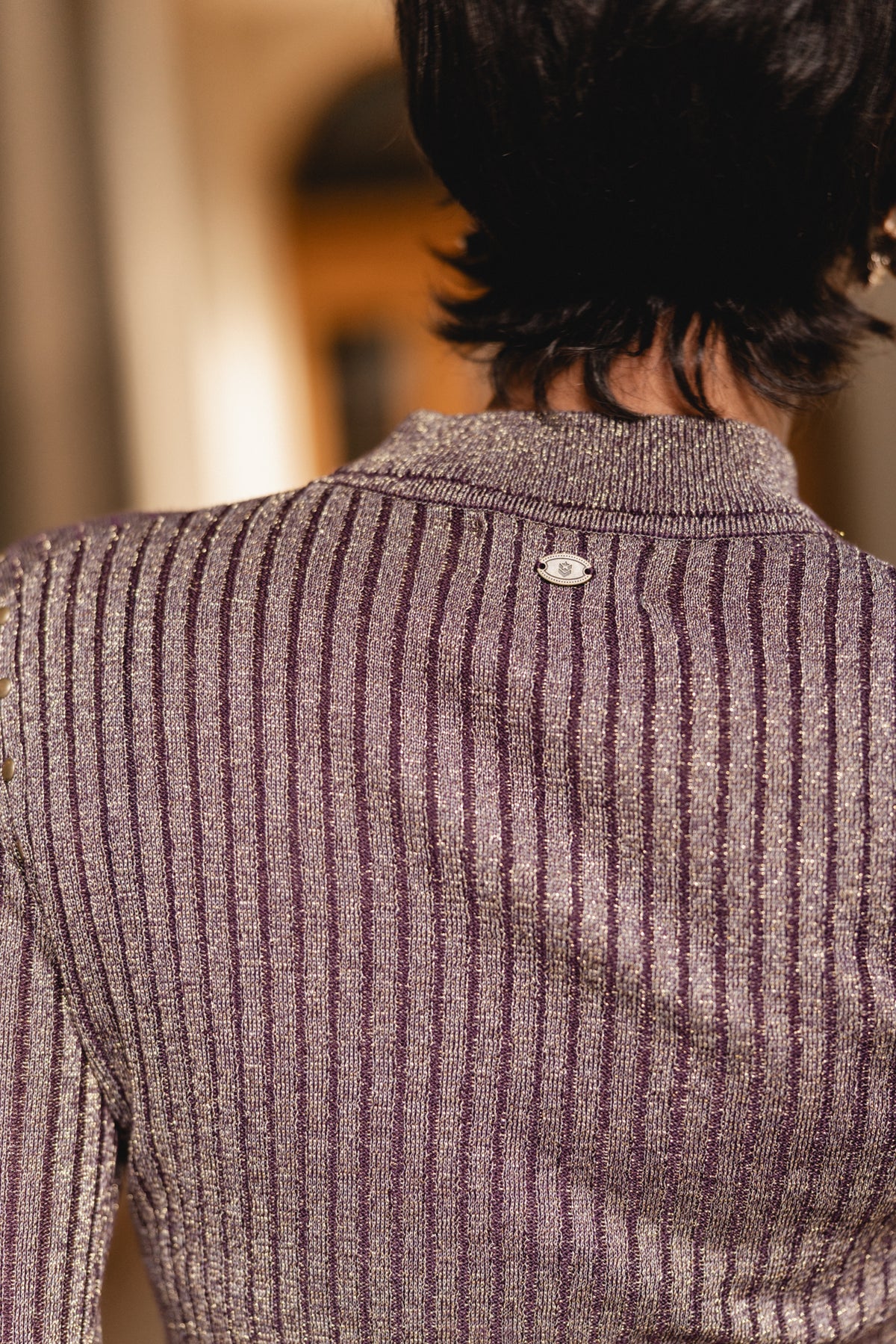 

Pullover mit Stehkragen und Cut-out Damen Paciano wine | Freeman T. Porter