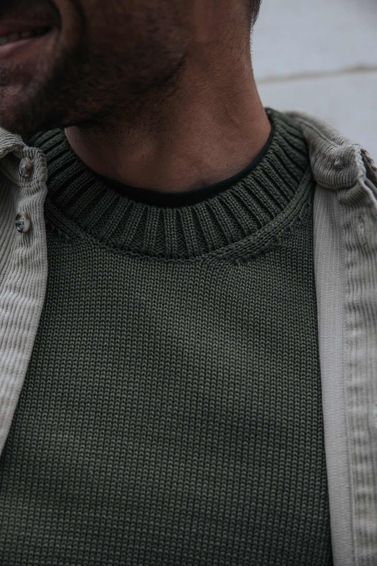 

Strickpullover mit Rundhalsausschnitt Herren Solino Neuf khaki | Freeman T. Porter