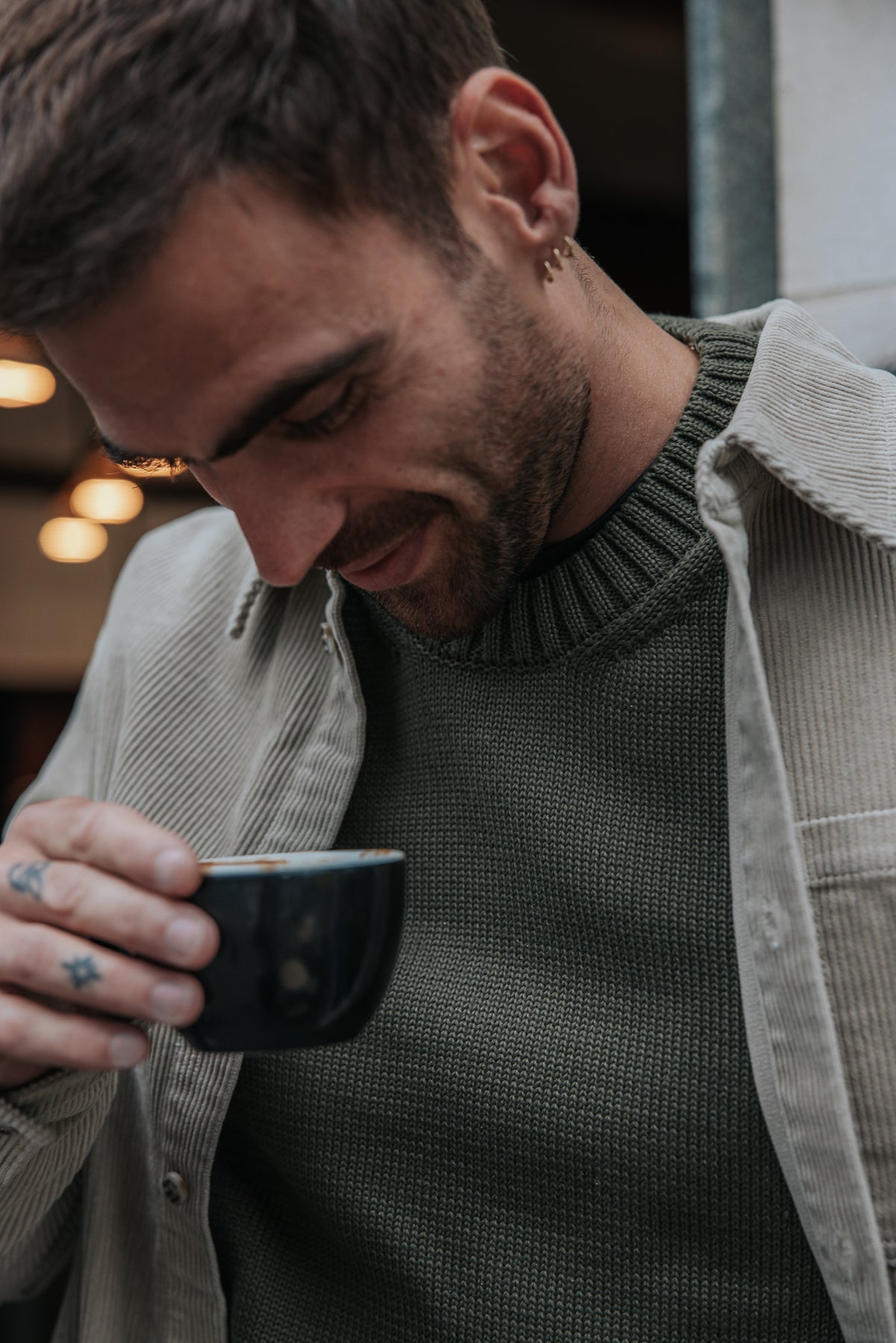 

Strickpullover mit Rundhalsausschnitt Herren Solino Neuf khaki | Freeman T. Porter